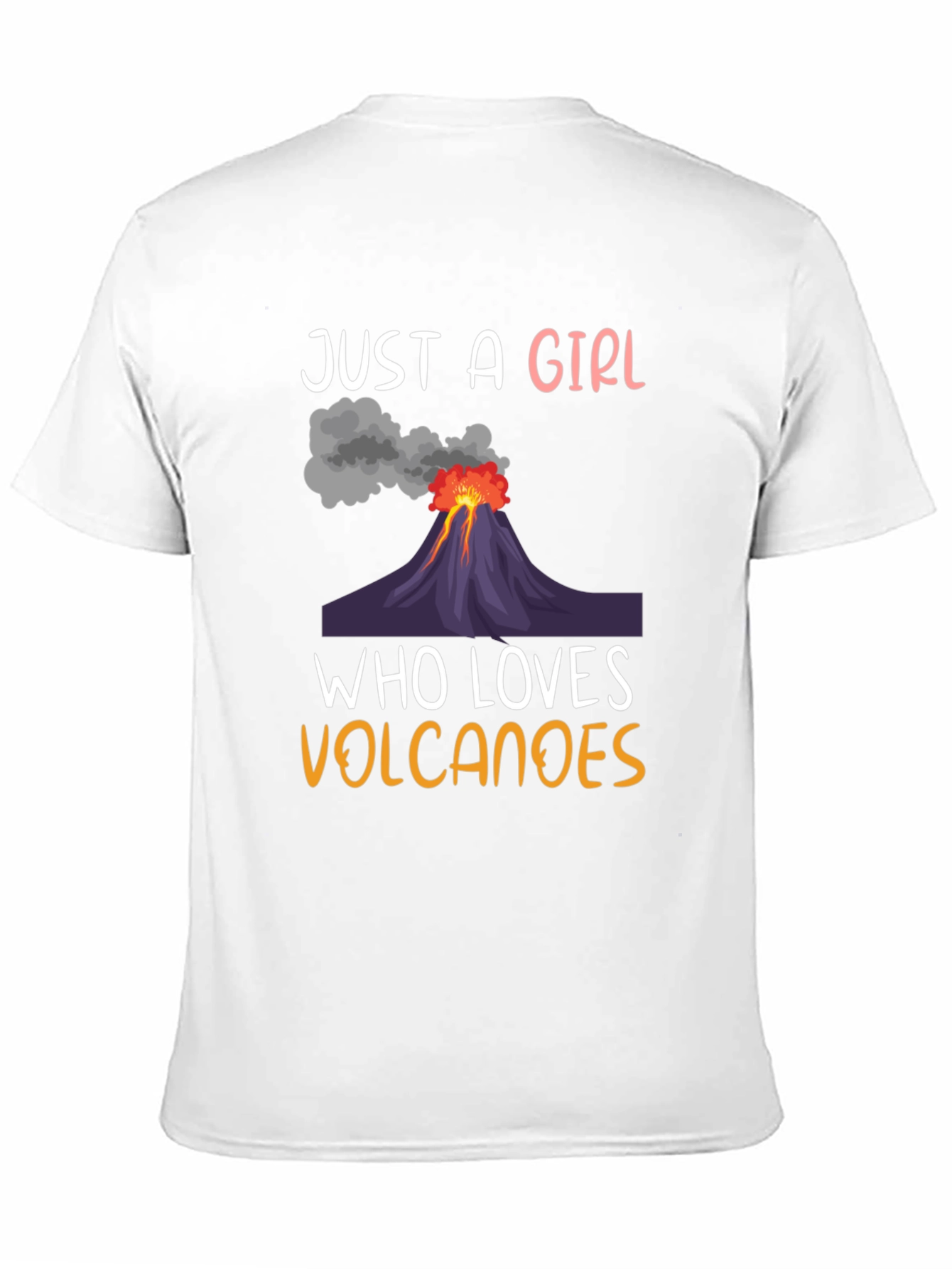 Girl Who Loves Volcanoes Graphic T-Shirt