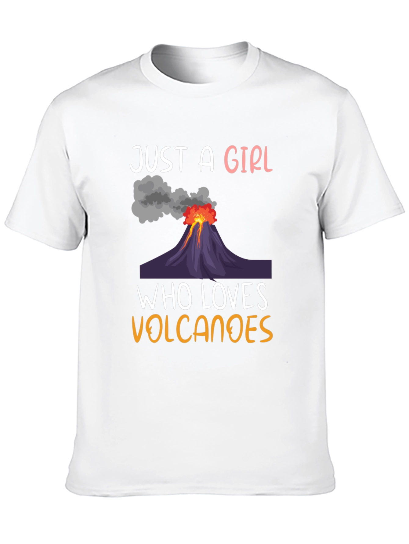 Girl Who Loves Volcanoes Graphic T-Shirt