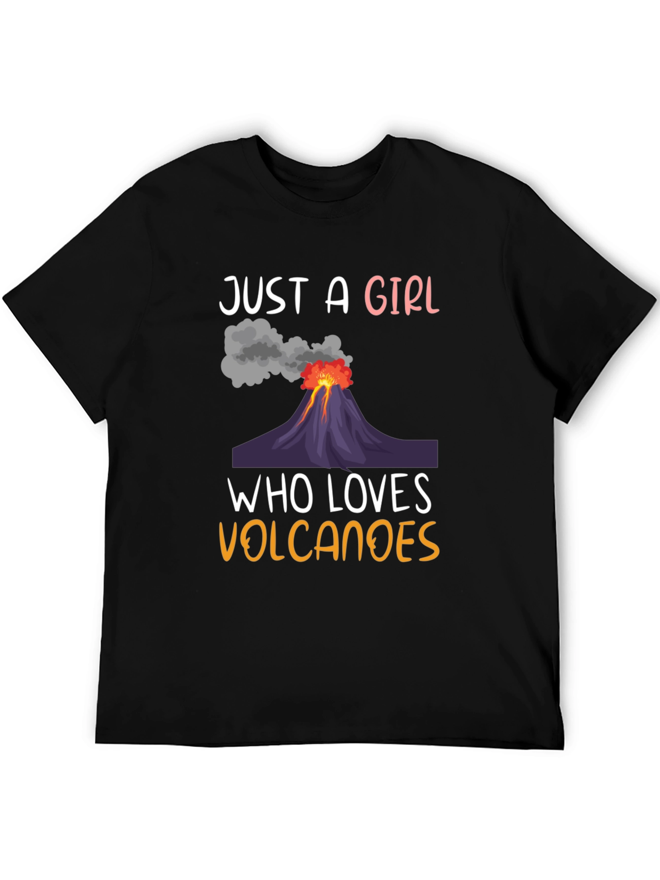 Girl Who Loves Volcanoes Graphic T-Shirt