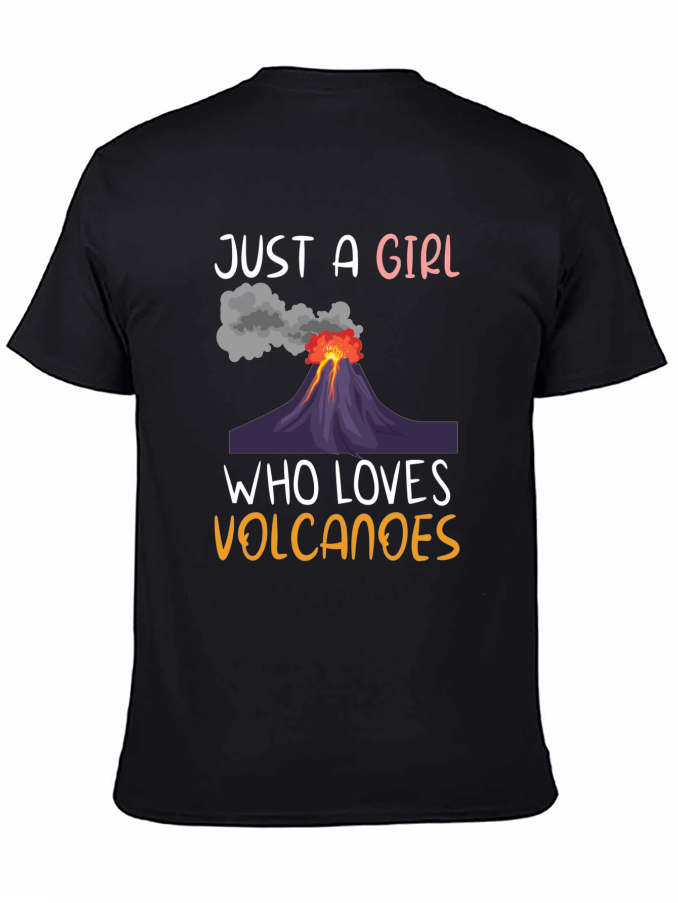 Girl Who Loves Volcanoes Graphic T-Shirt