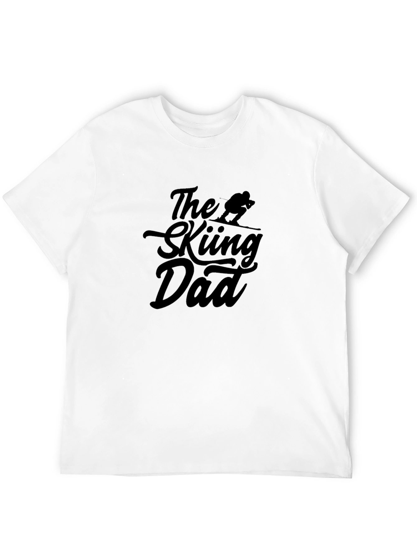 The Skiing Dad T-Shirt - Black