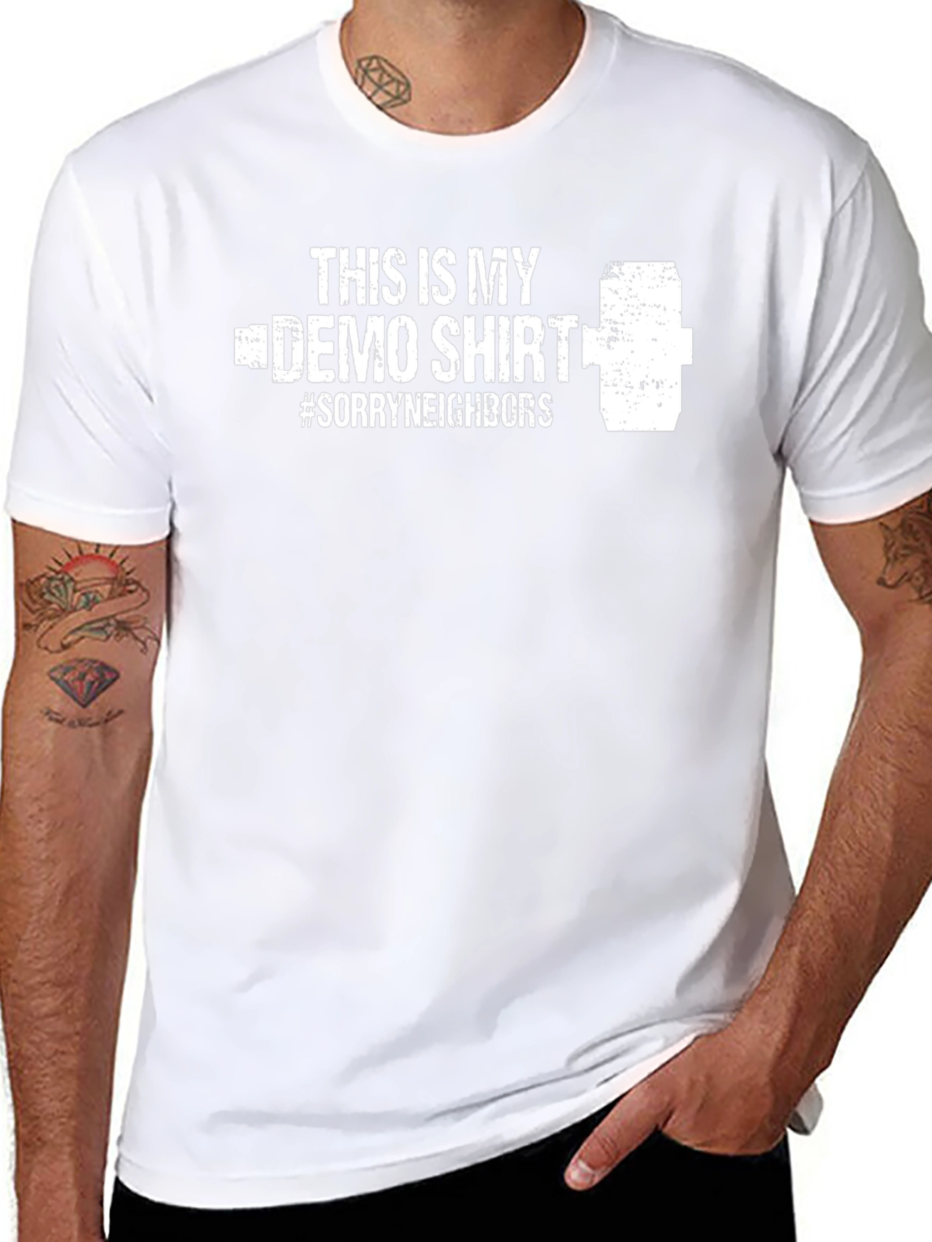Demo Day T-Shirt: Sorry Neighbors Demolition Tee