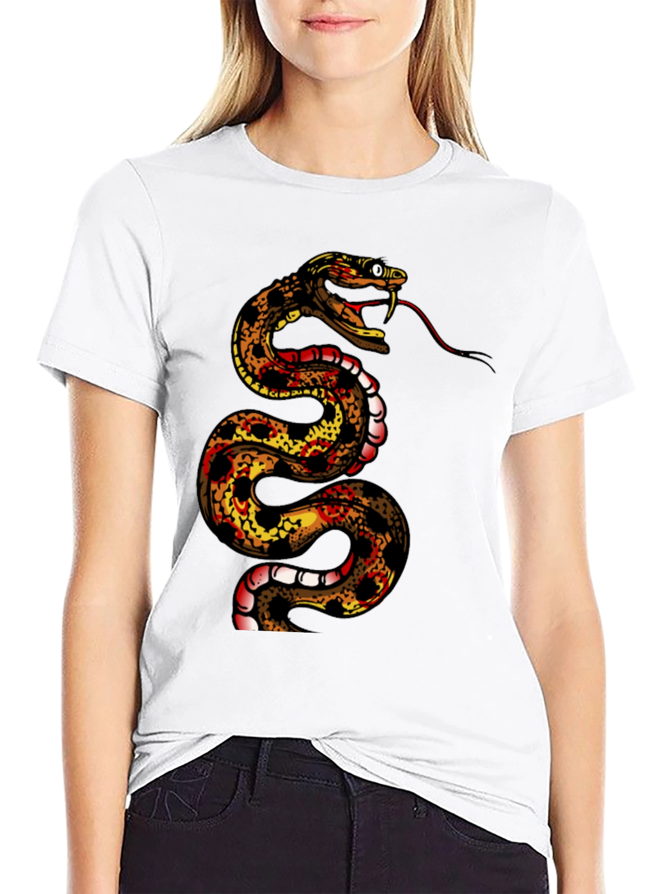 Snake Graphic Tee - Mens Black T-Shirt