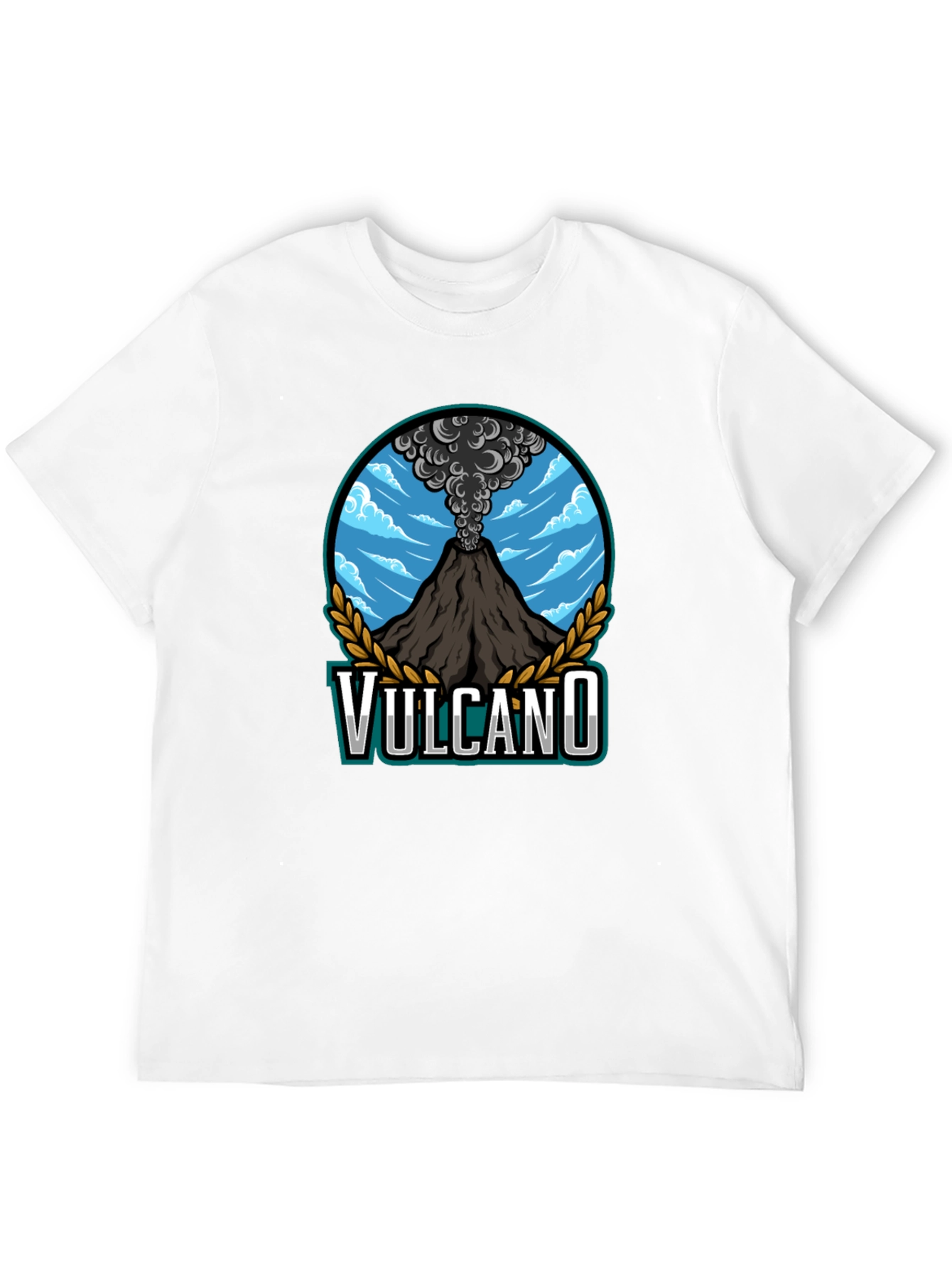 Volcano Graphic T-Shirt - Mens Black Tee