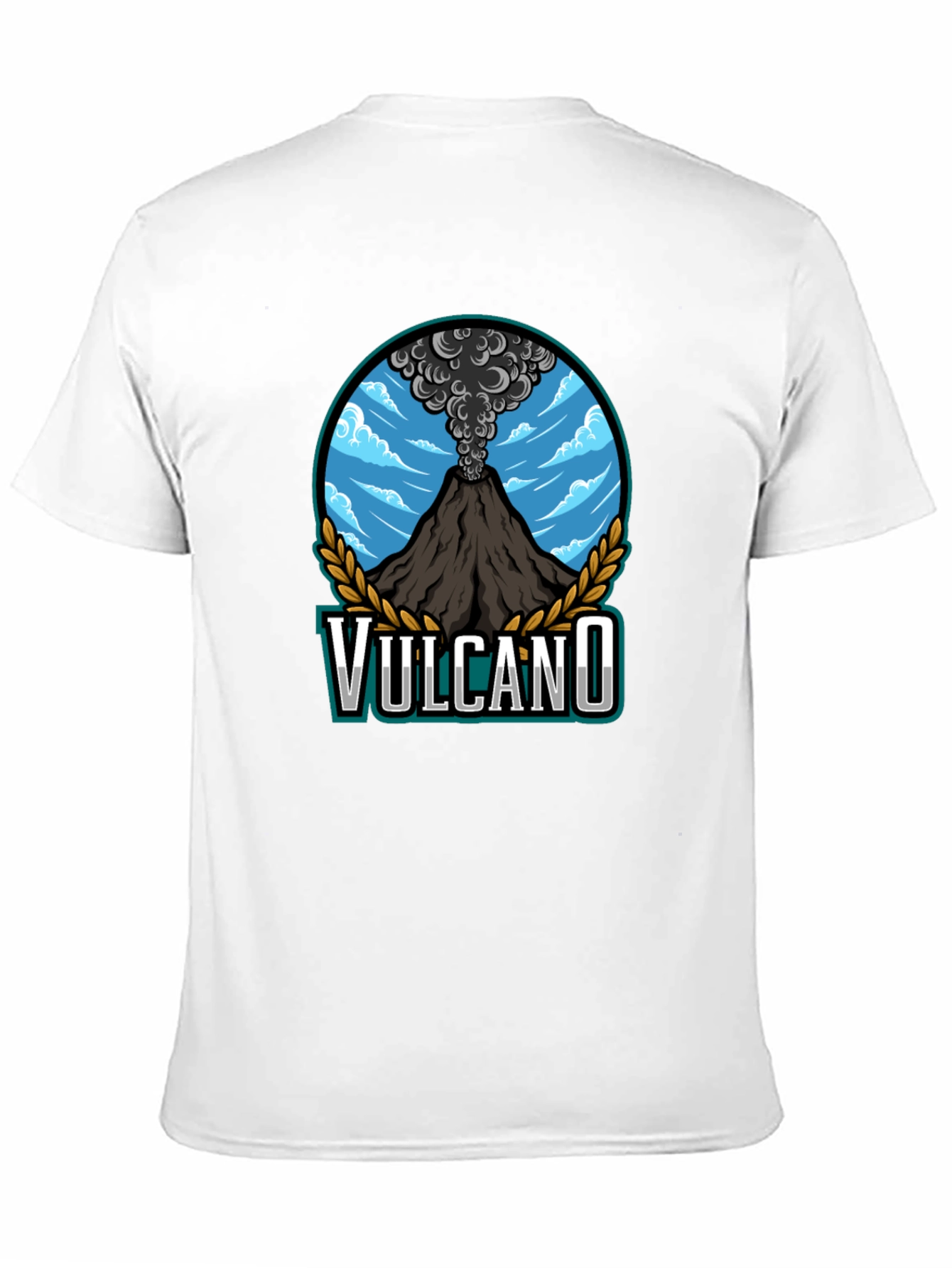 Volcano Graphic T-Shirt - Mens Black Tee