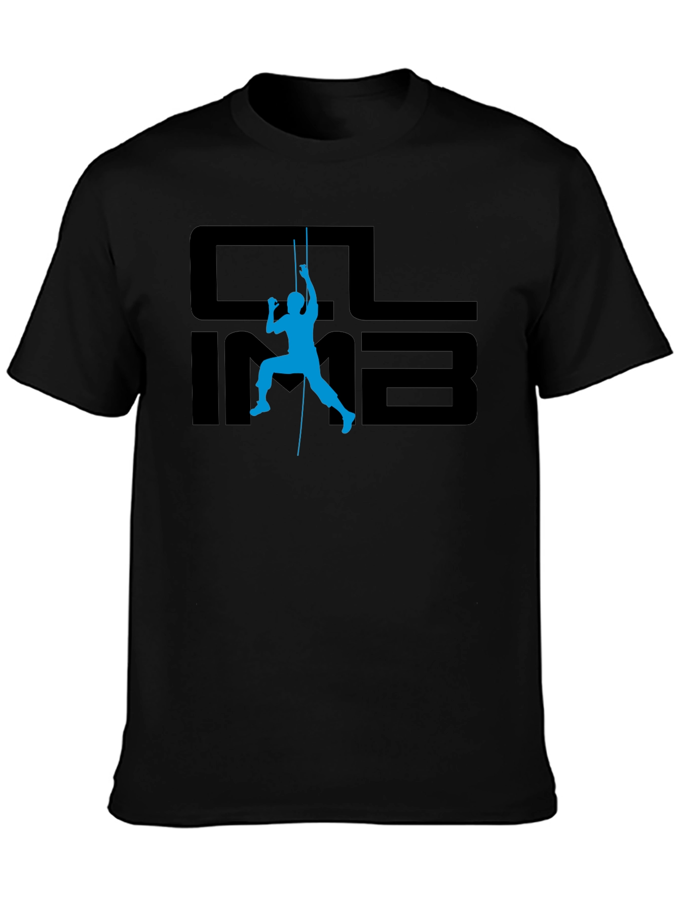 Climb Graphic Black T-Shirt - Adventure Ready
