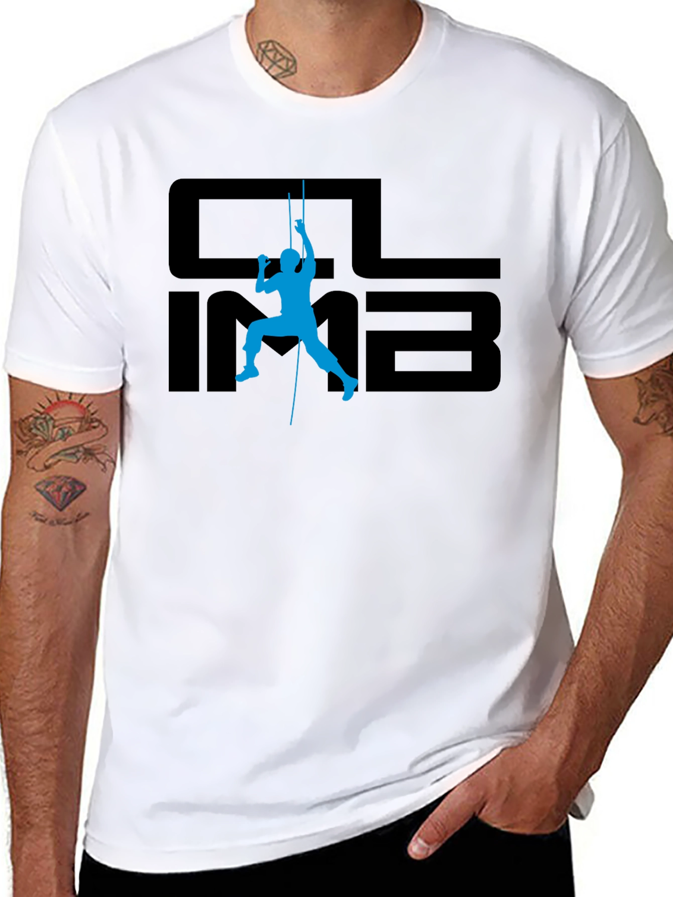 Climb Graphic Black T-Shirt - Adventure Ready