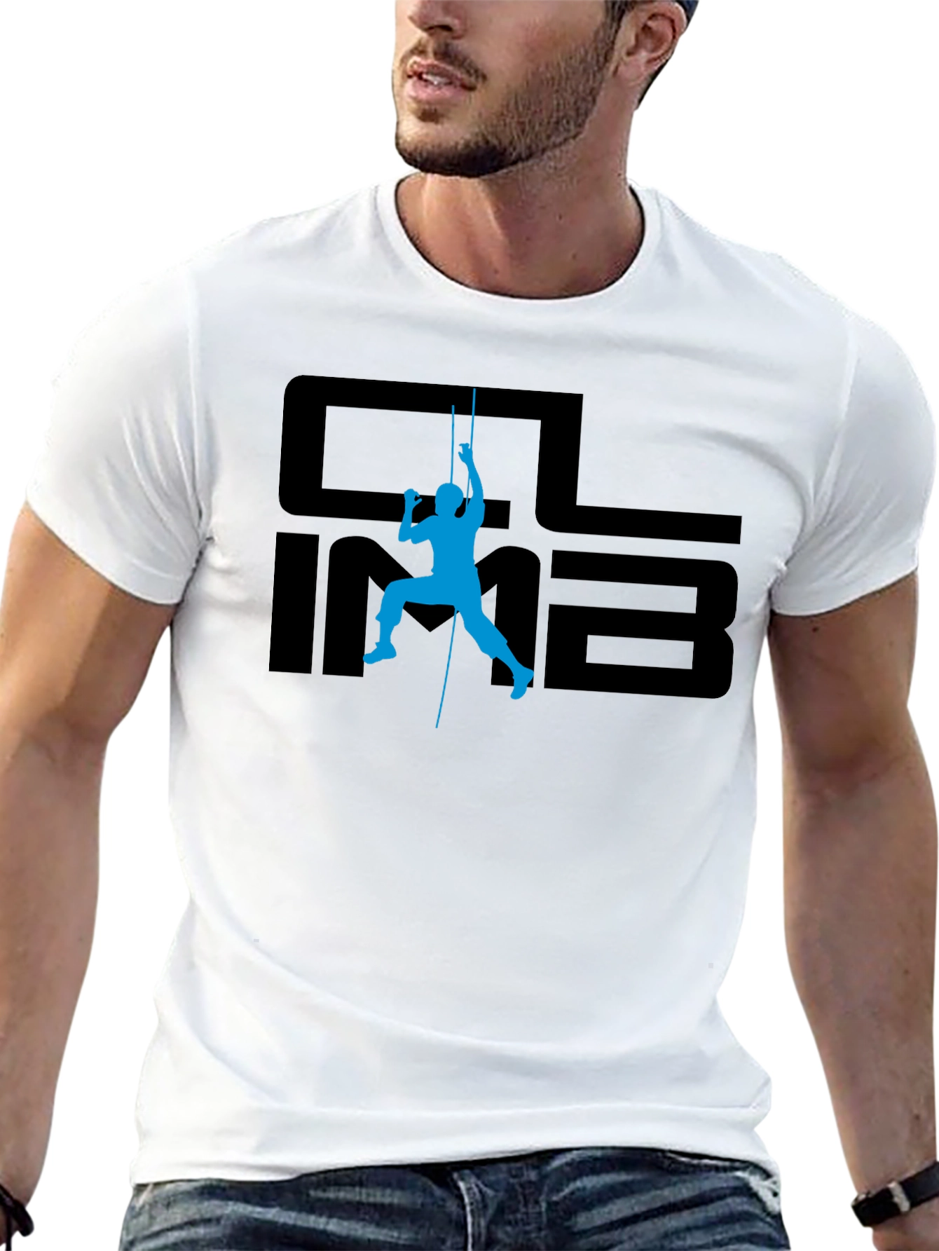 Climb Graphic Black T-Shirt - Adventure Ready