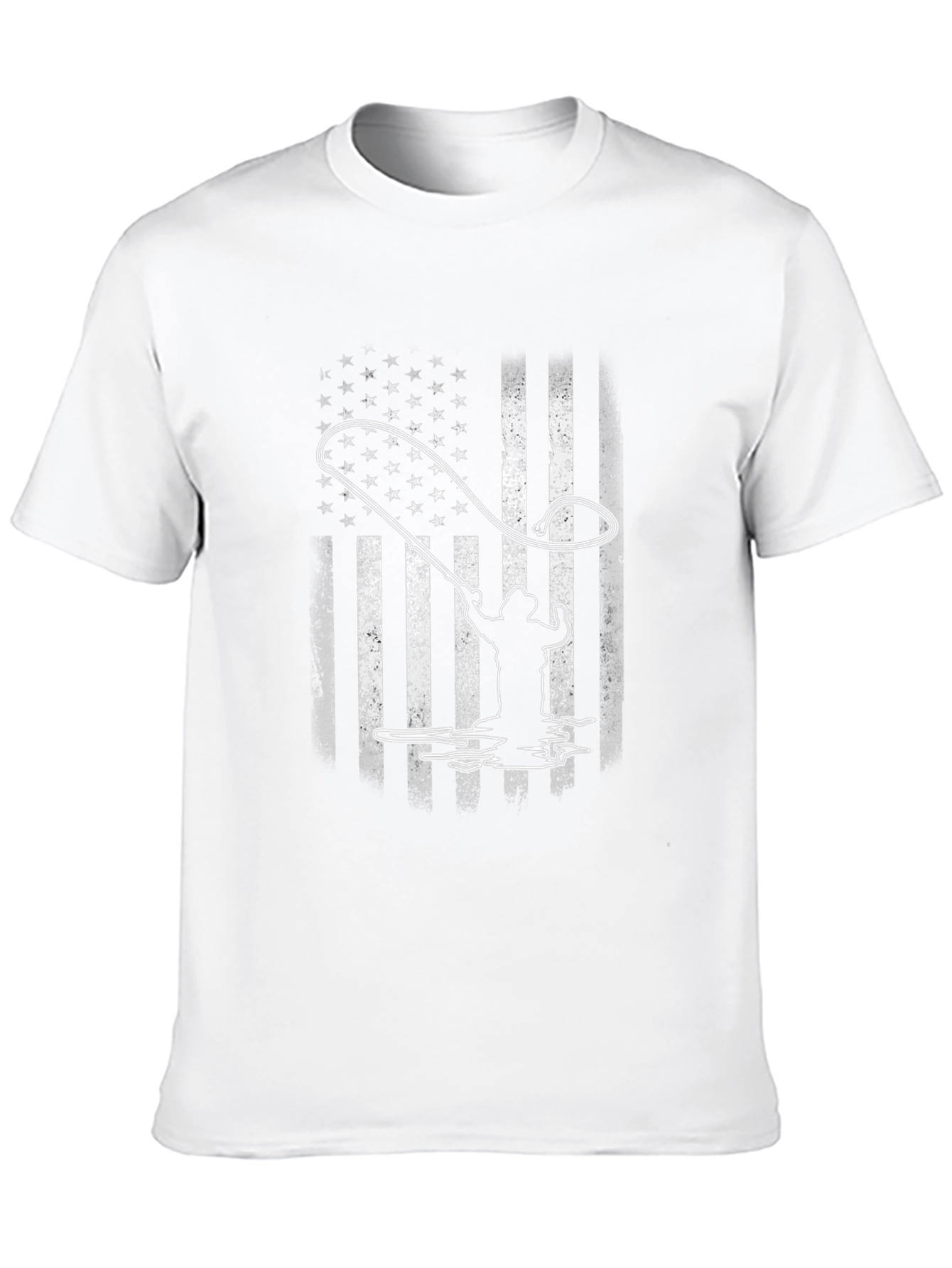 American Flag Fly Fishing T-Shirt
