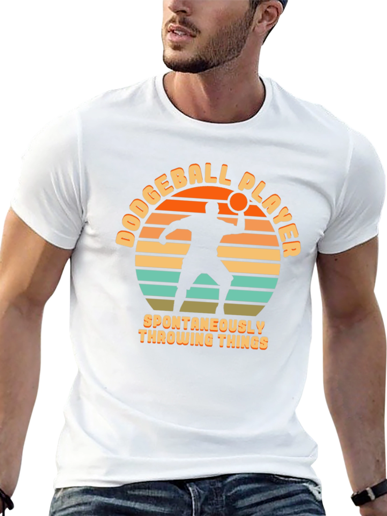 Dodgeball Player Throwing Things T-Shirt
