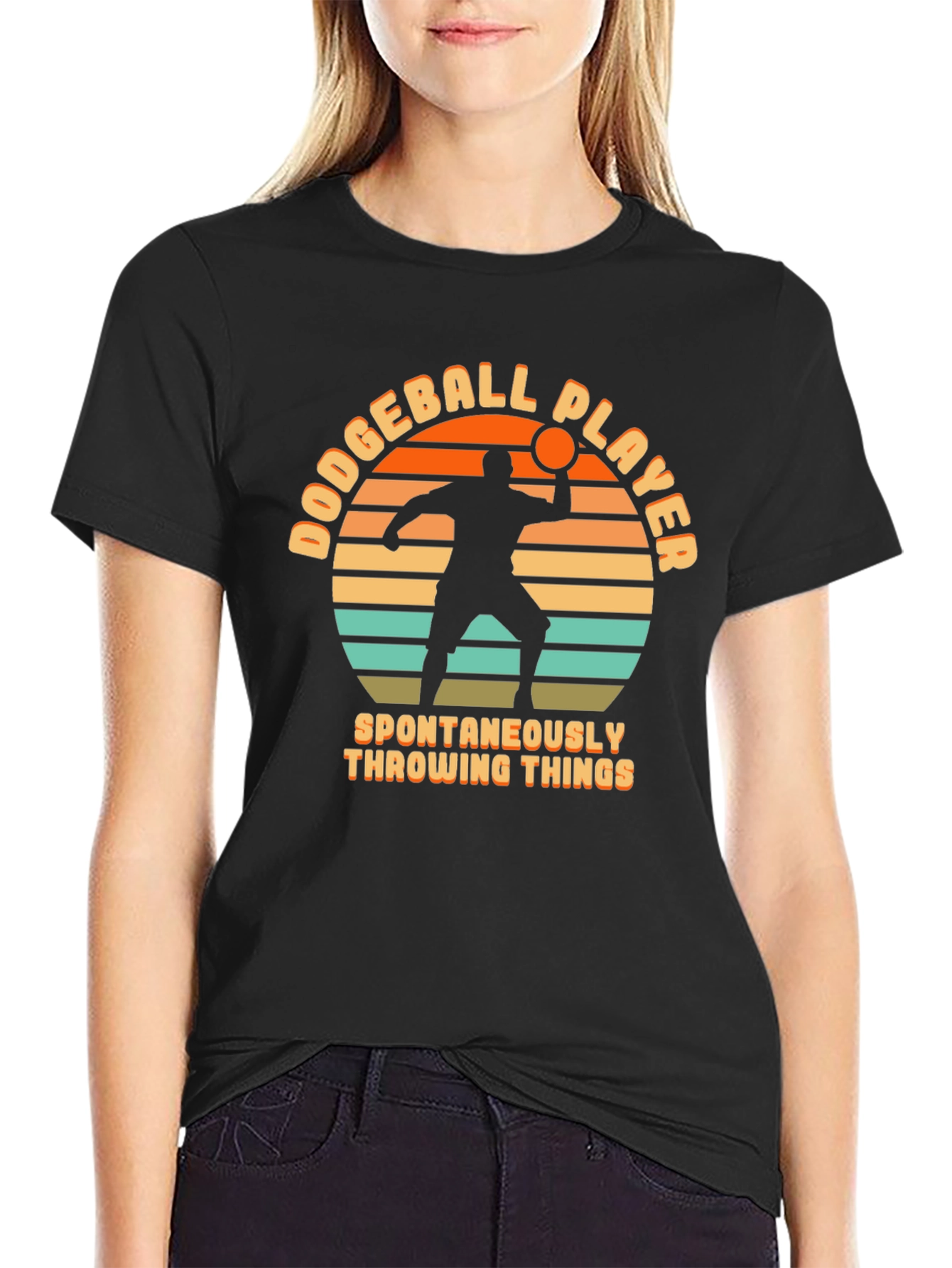 Dodgeball Player Throwing Things T-Shirt