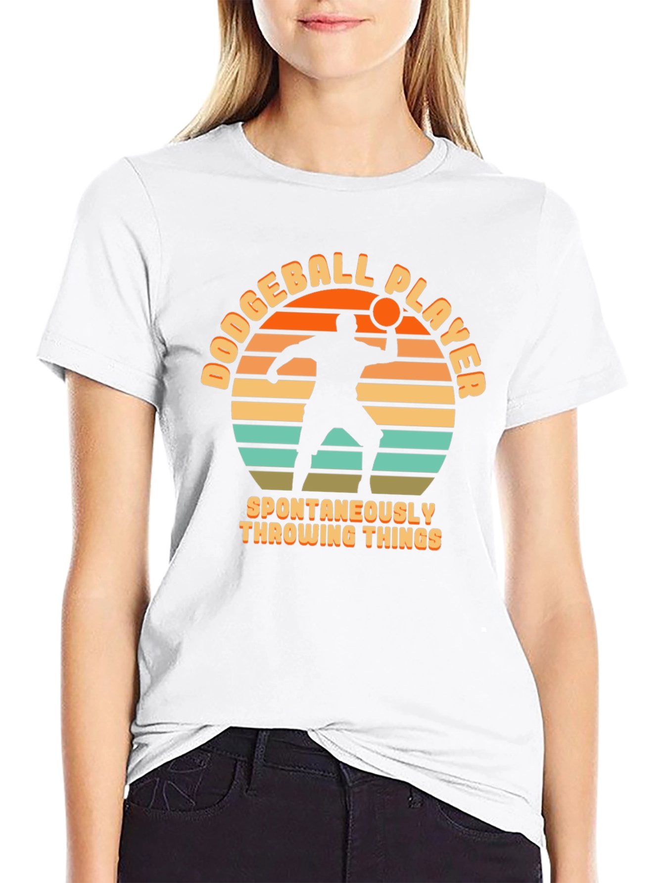 Dodgeball Player Throwing Things T-Shirt