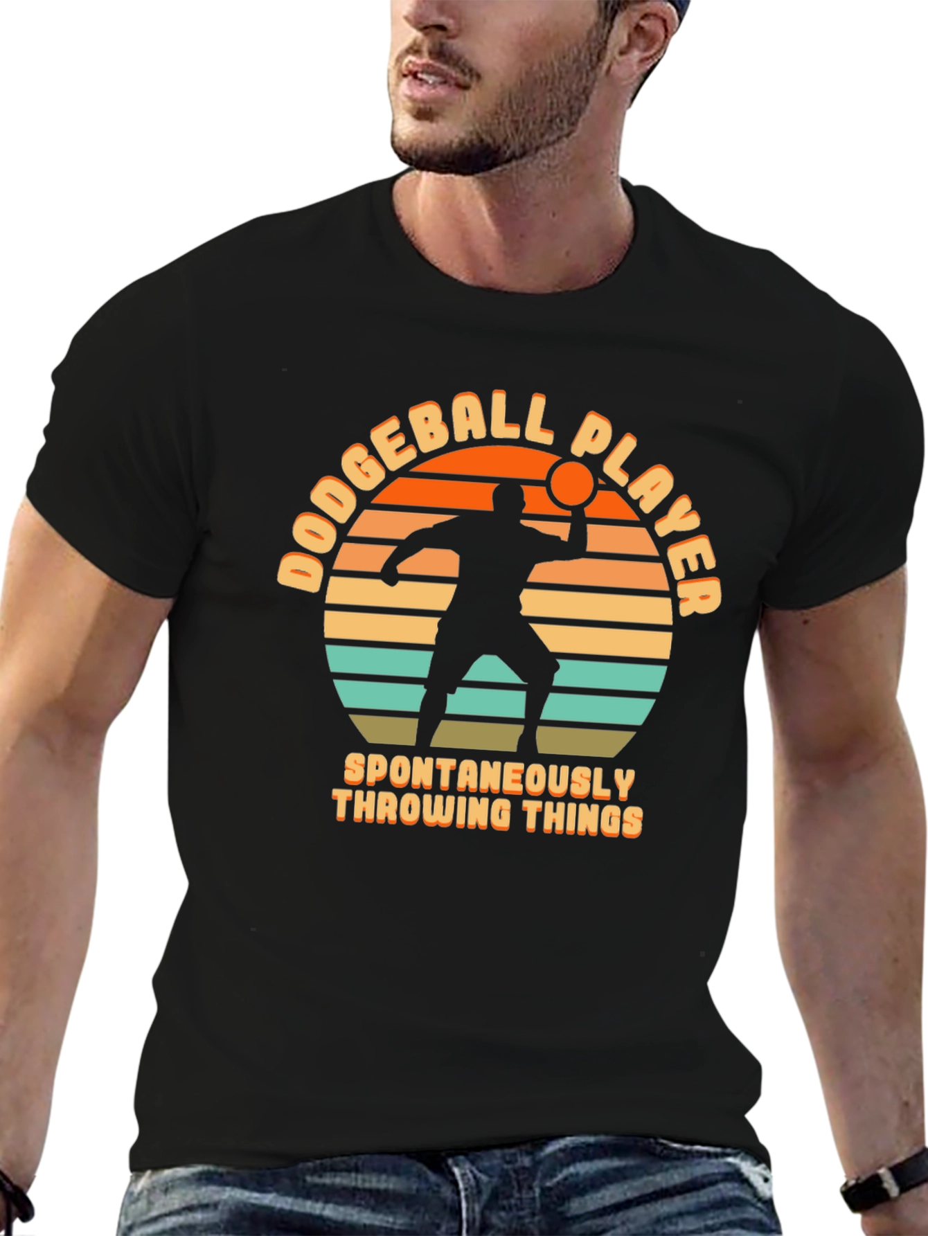 Dodgeball Player Throwing Things T-Shirt