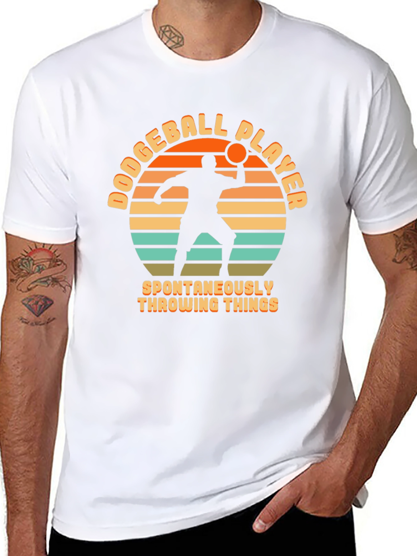 Dodgeball Player Throwing Things T-Shirt