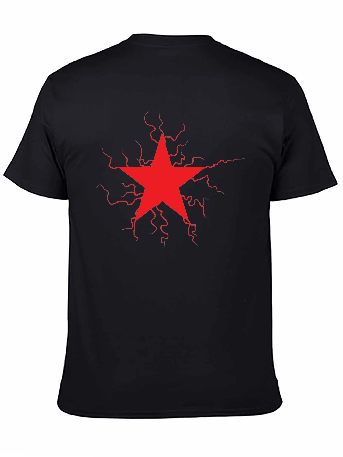Red Star Lightning Bolt Graphic Tee