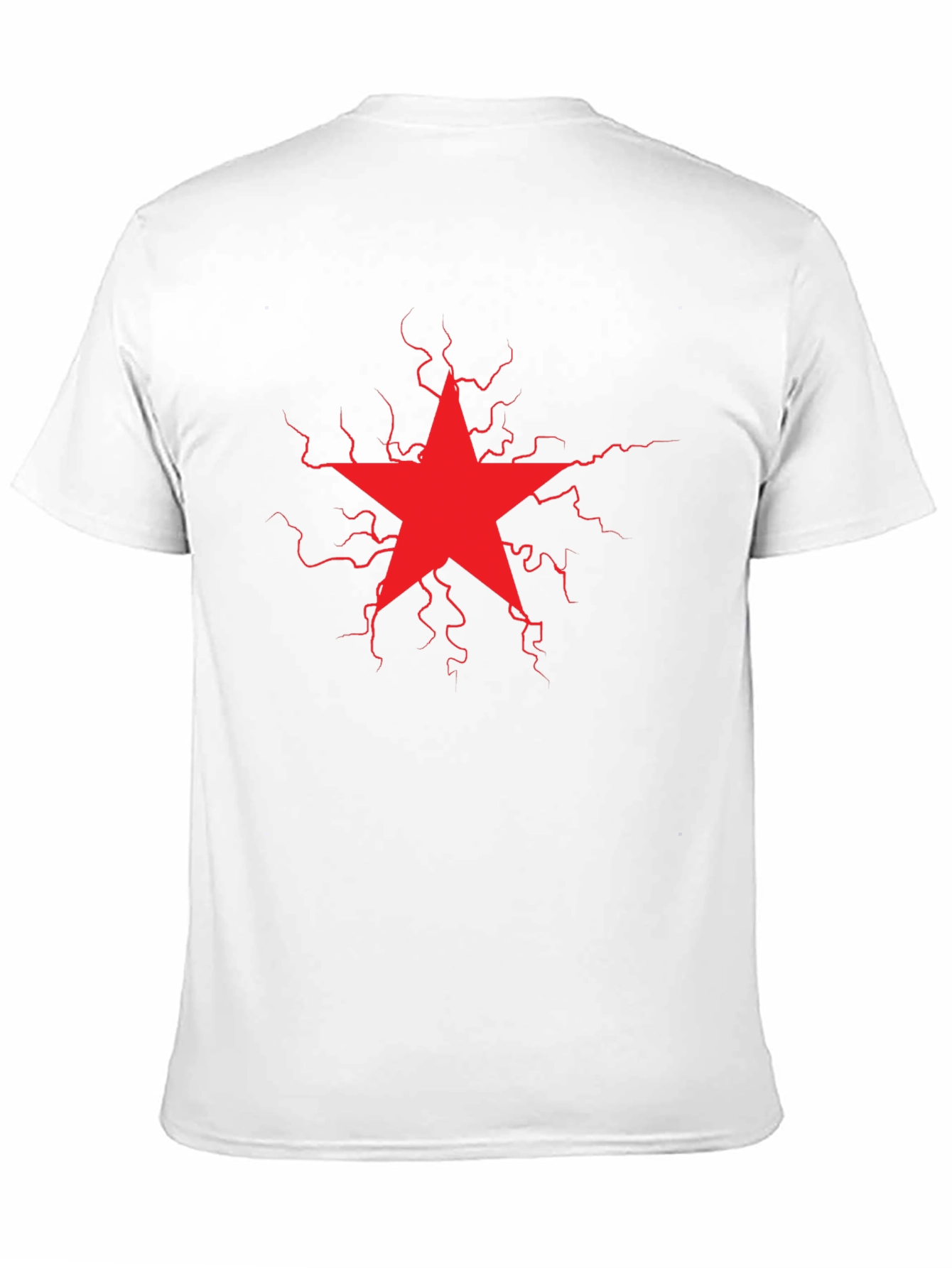 Red Star Lightning Bolt Graphic Tee