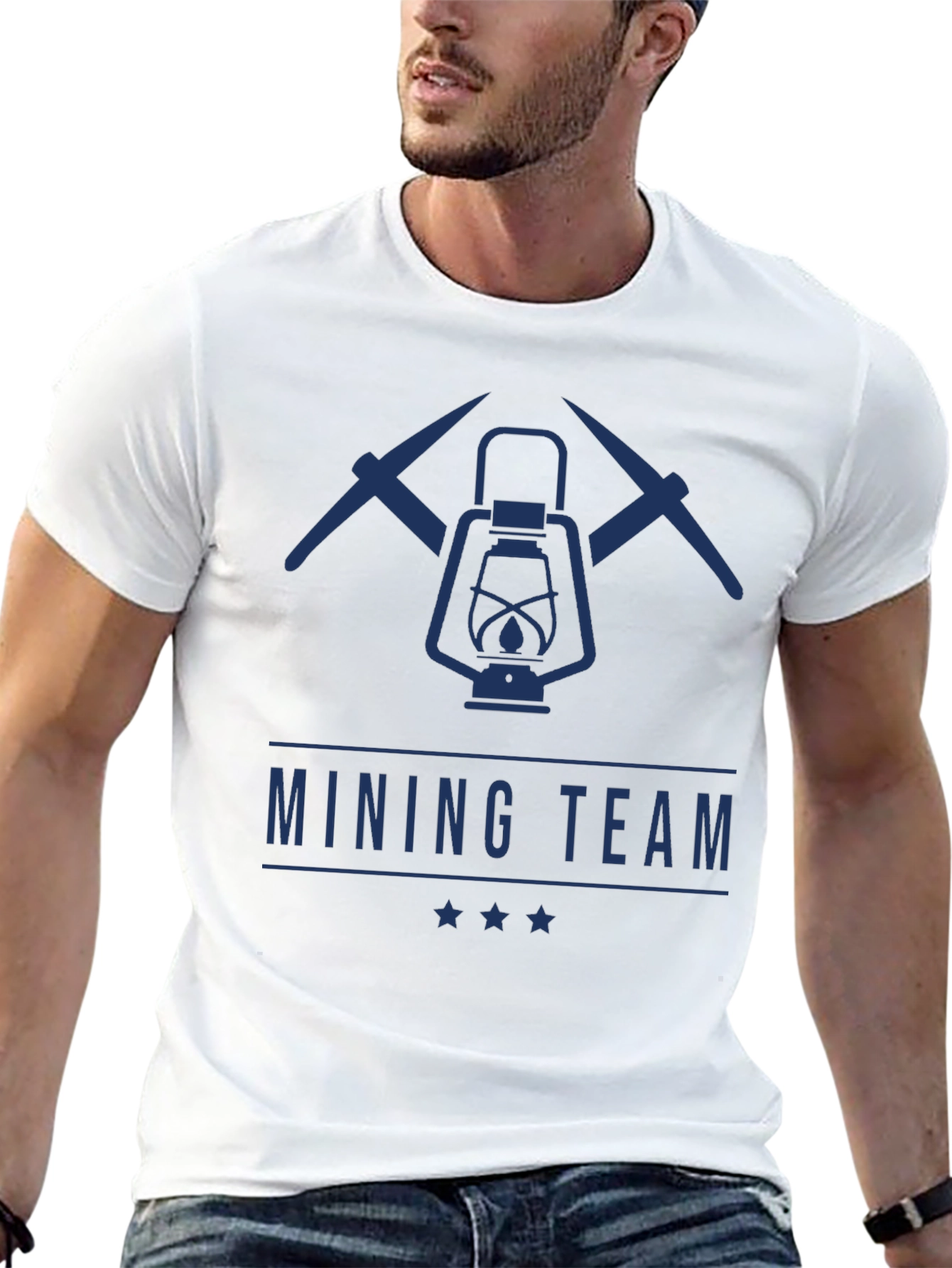 Mining Team Graphic Tee | Miners Lantern & Pickaxes