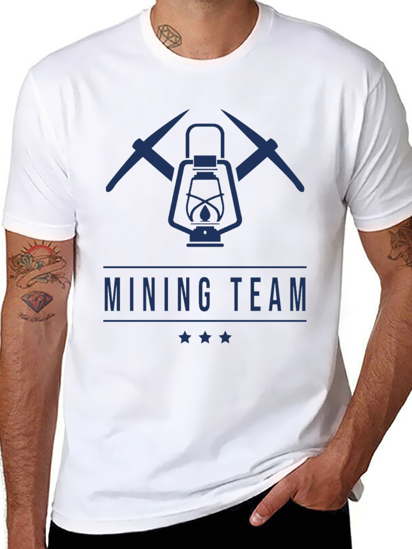 Mining Team Graphic Tee | Miners Lantern & Pickaxes