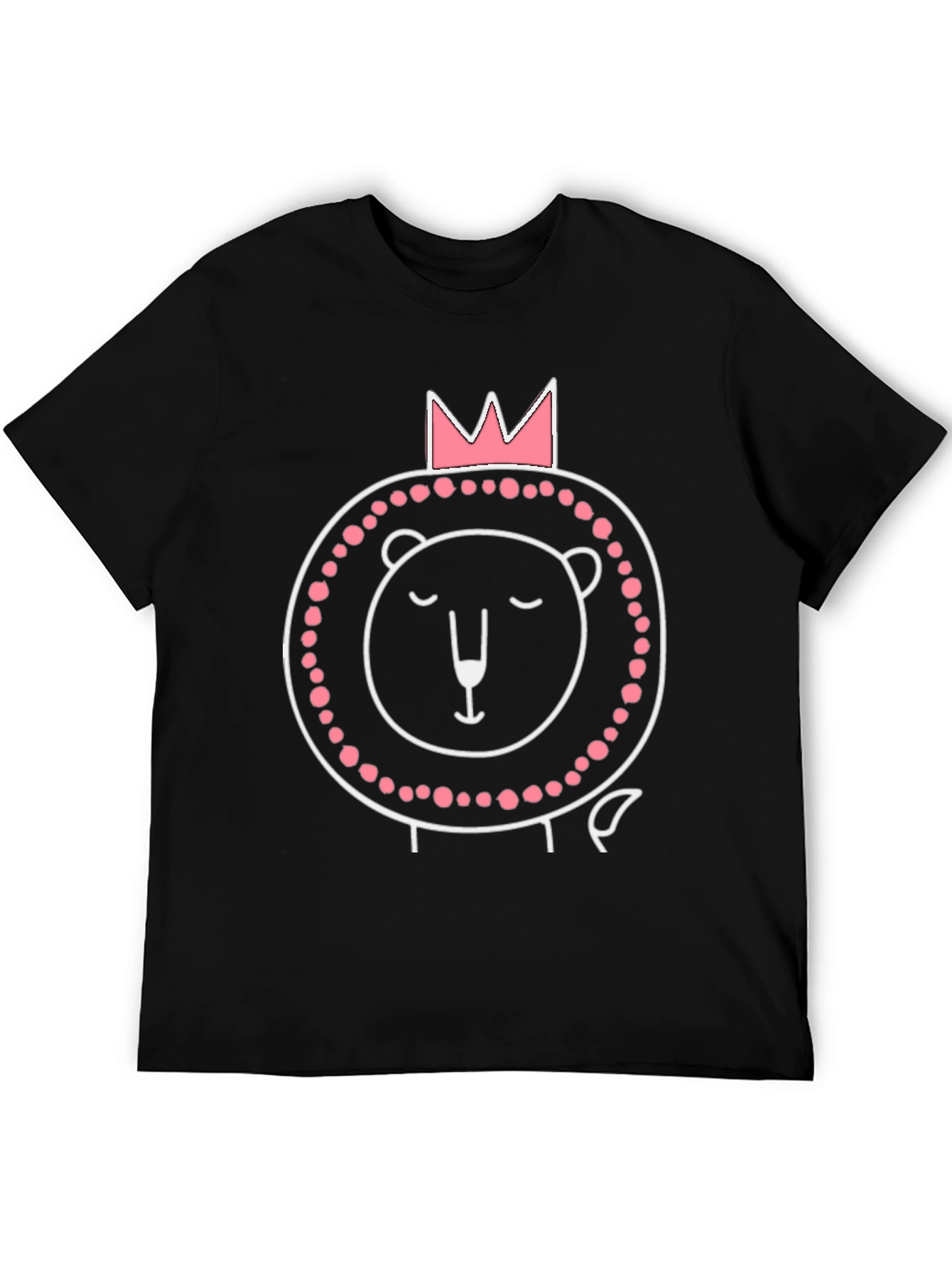 Cute Lion King Mens Graphic Tee
