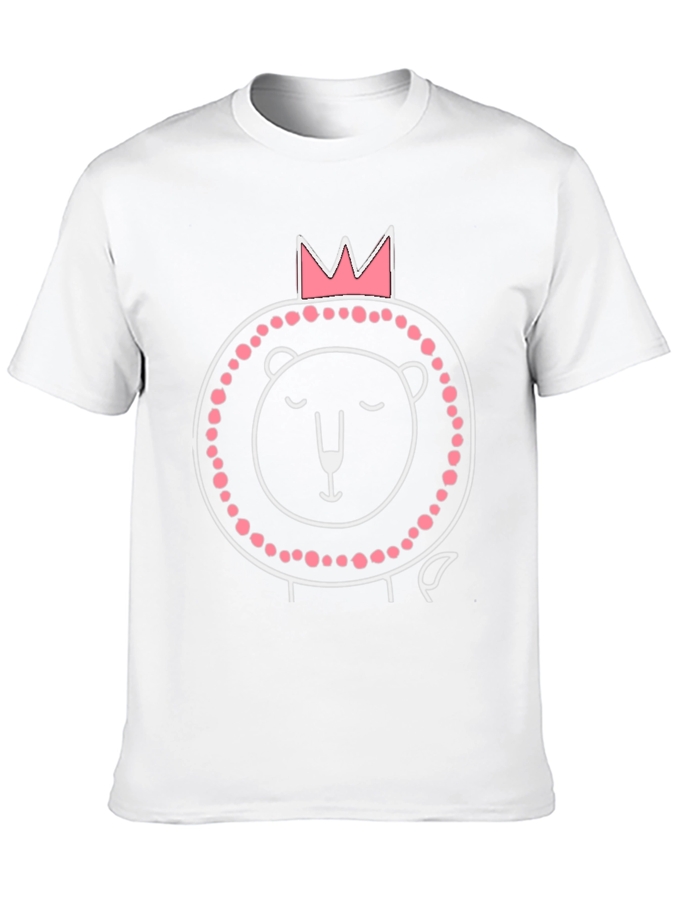 Cute Lion King Mens Graphic Tee