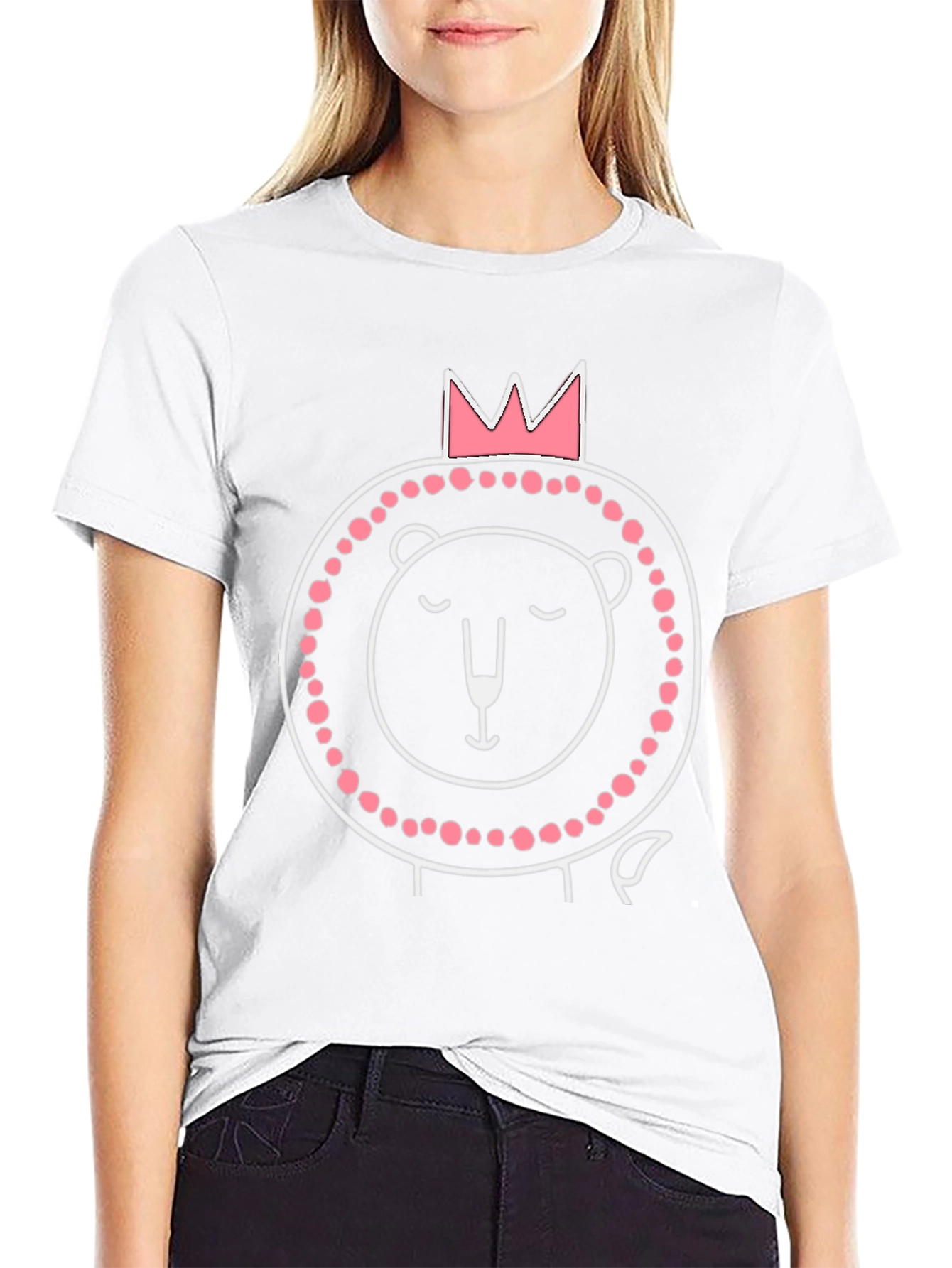 Cute Lion King Mens Graphic Tee