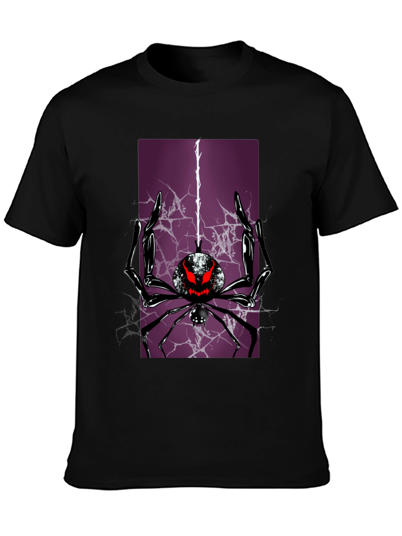 Spider Graphic T-Shirt - Black