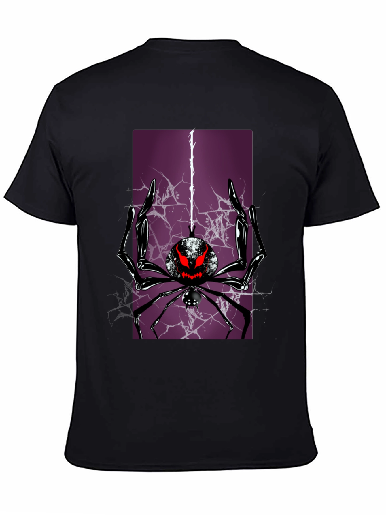 Spider Graphic T-Shirt - Black