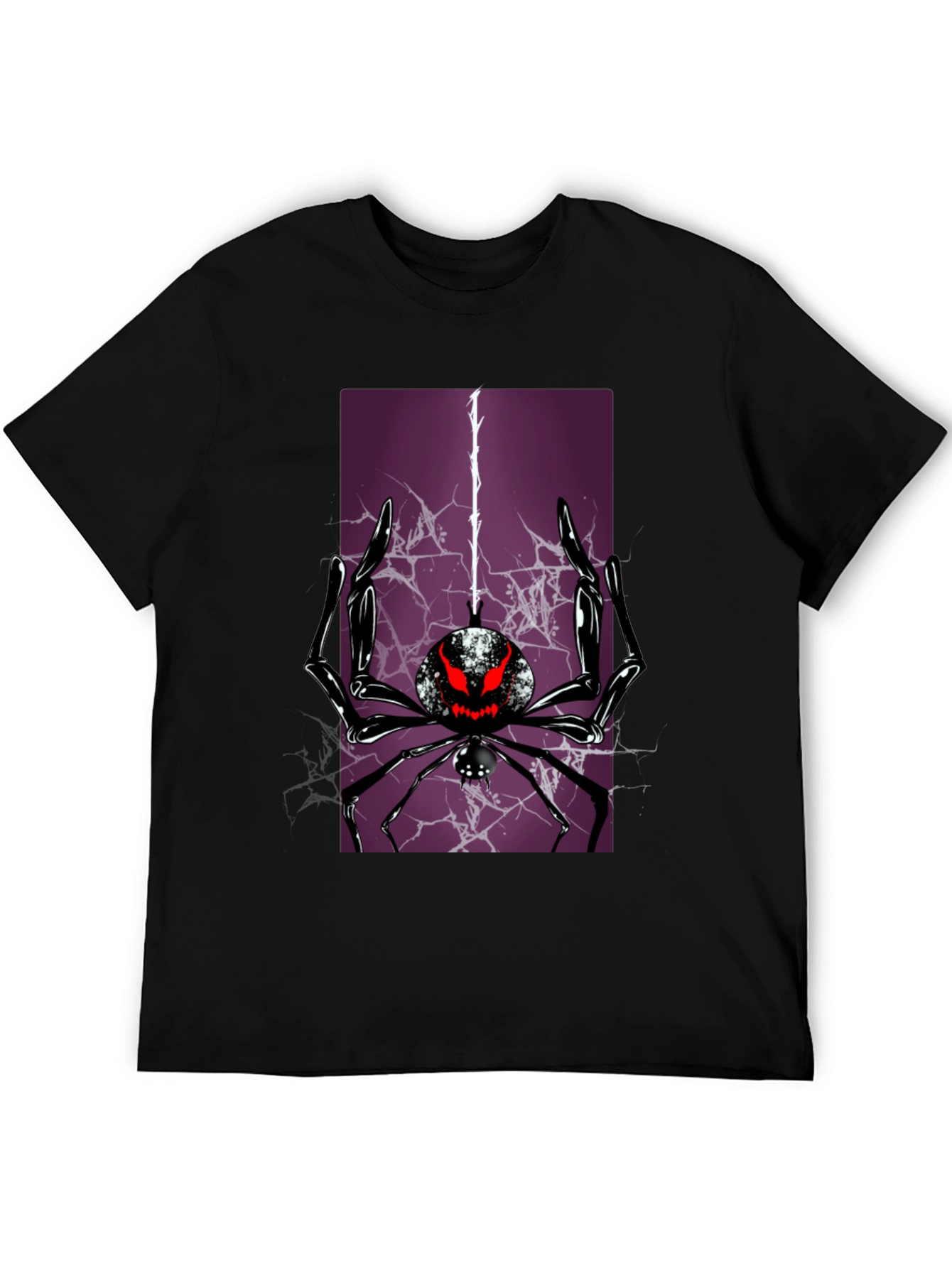 Spider Graphic T-Shirt - Black