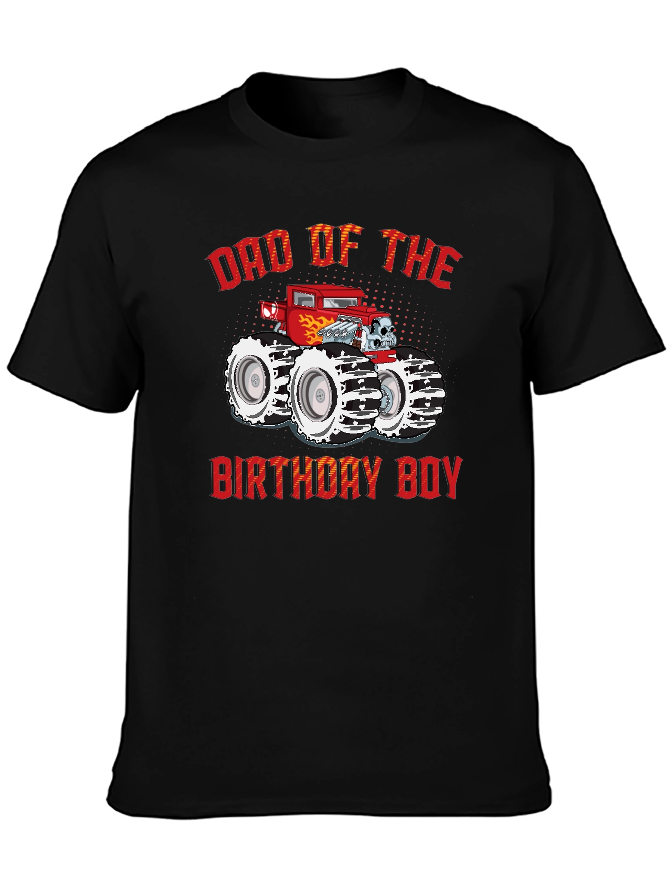 Dad of the Birthday Boy Monster Truck T-Shirt