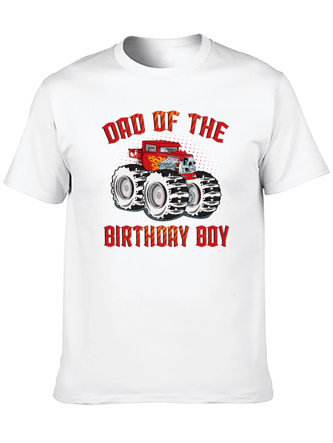 Dad of the Birthday Boy Monster Truck T-Shirt