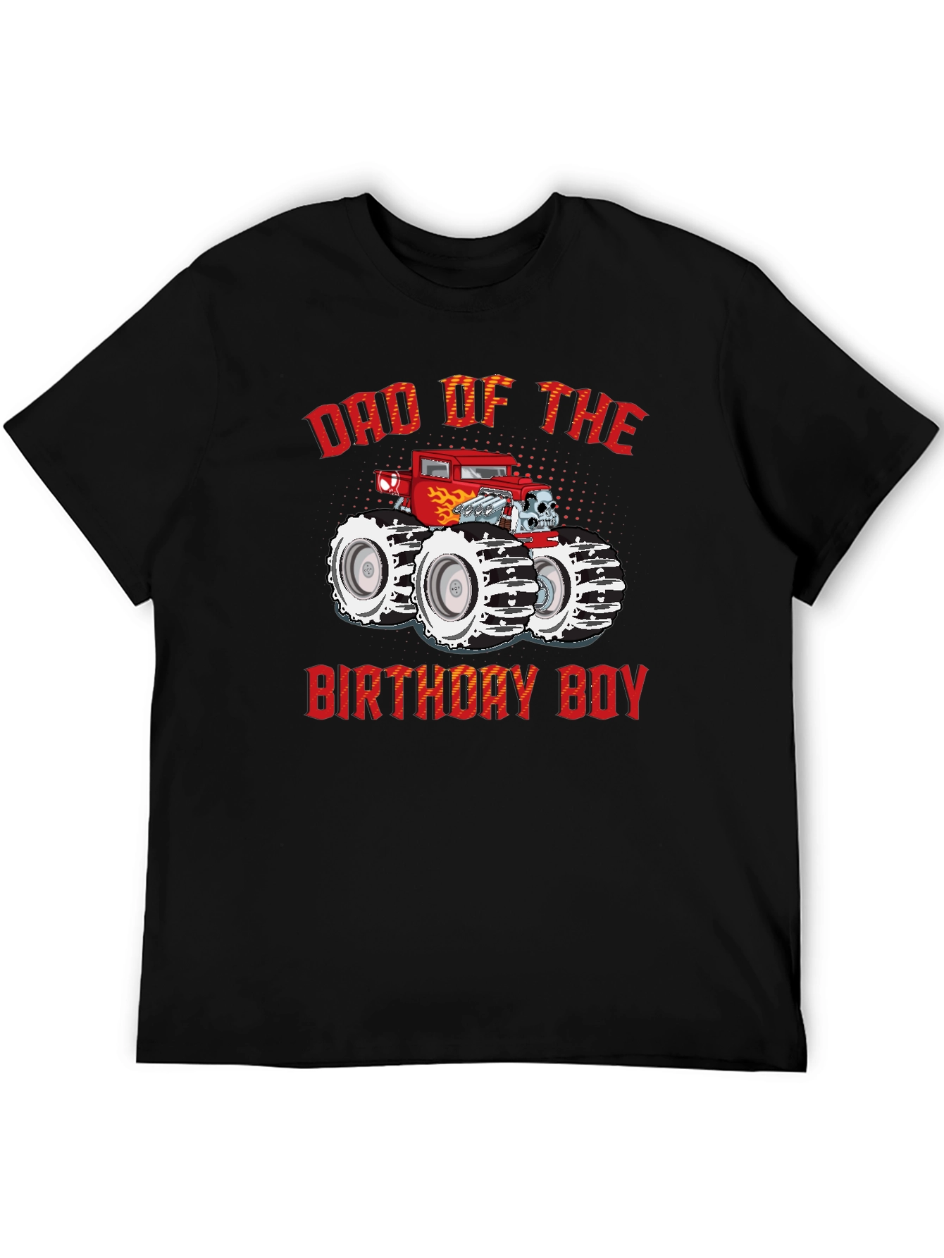 Dad of the Birthday Boy Monster Truck T-Shirt