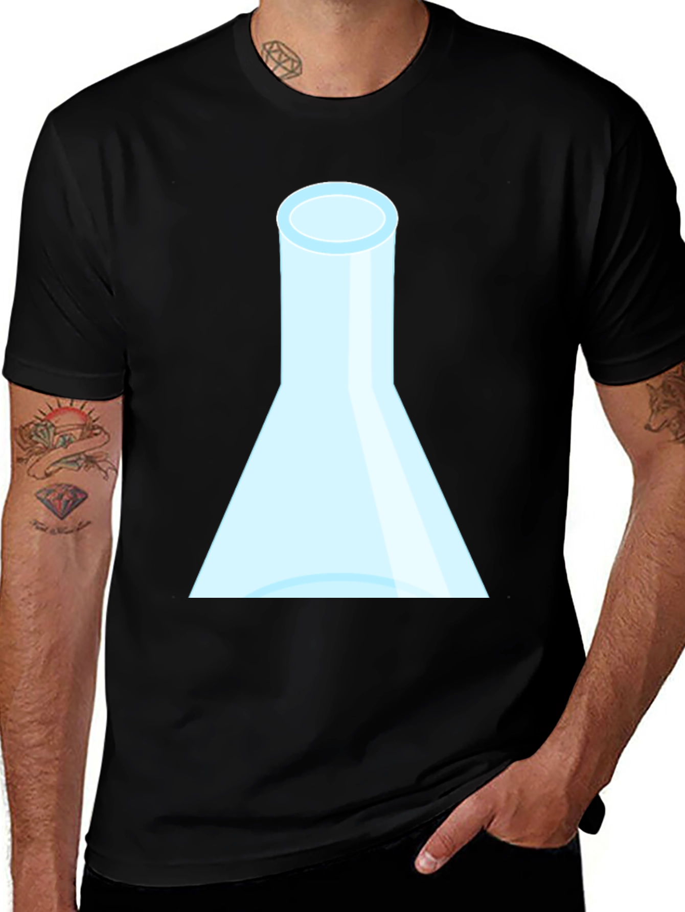 Science Beaker Graphic Tee - Cool Experiment Design