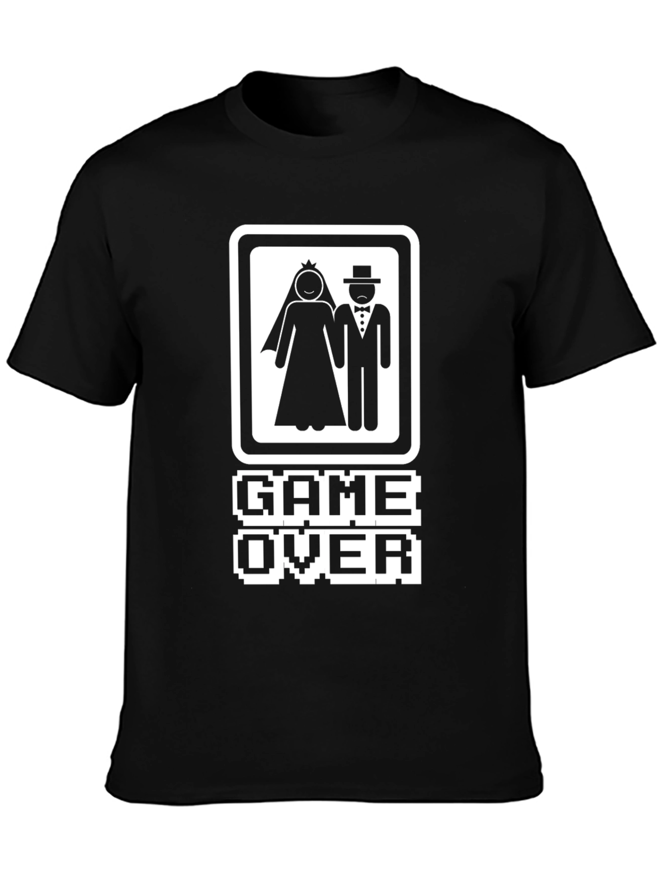 Game Over Wedding T-Shirt - Gamer Bride & Groom