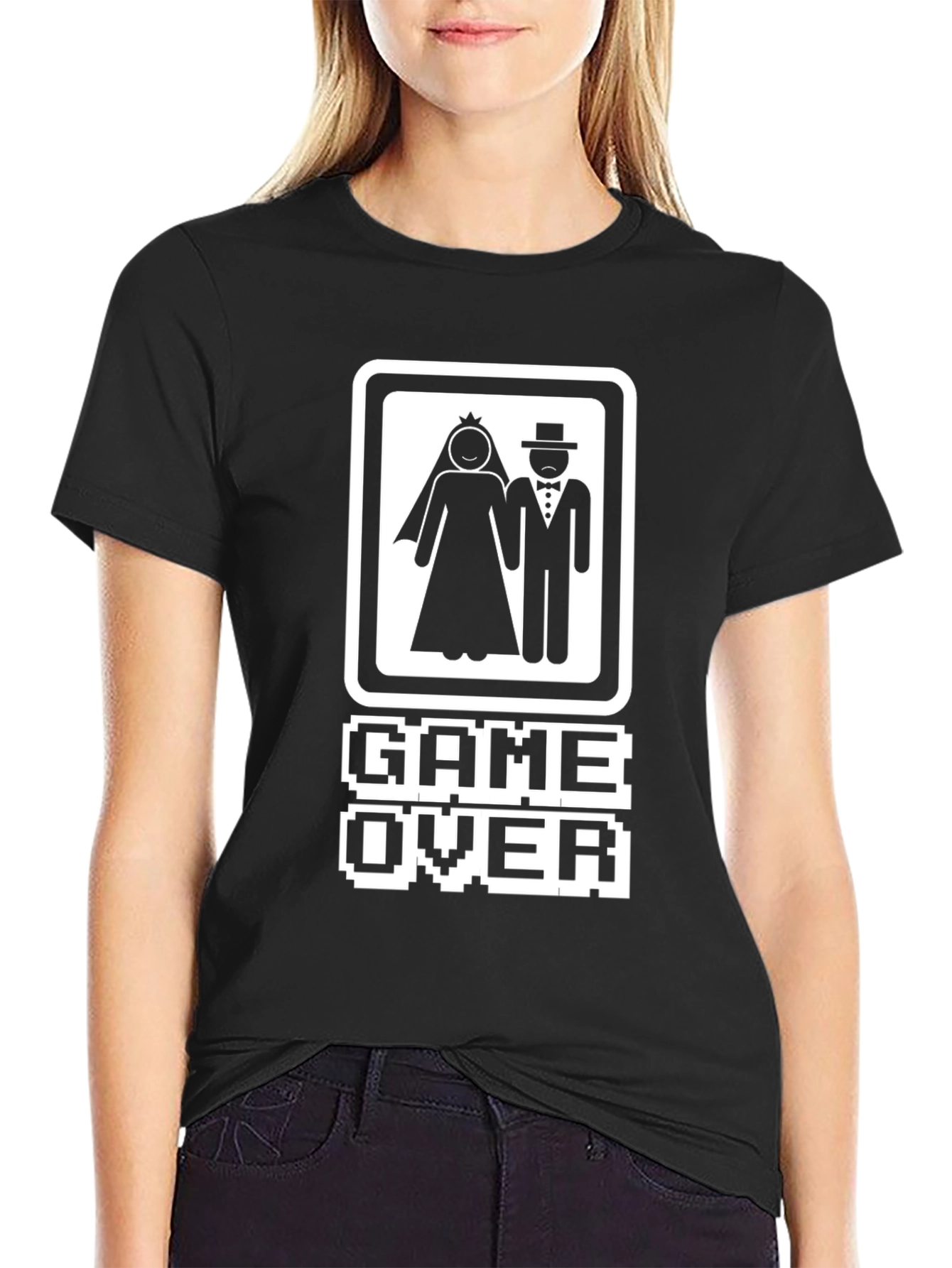 Game Over Wedding T-Shirt - Gamer Bride & Groom