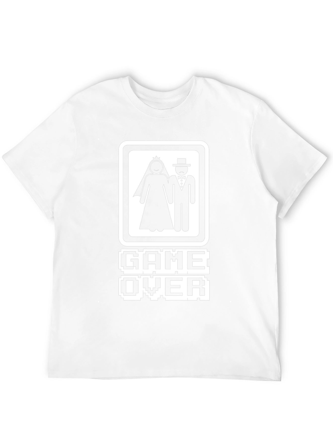 Game Over Wedding T-Shirt - Gamer Bride & Groom
