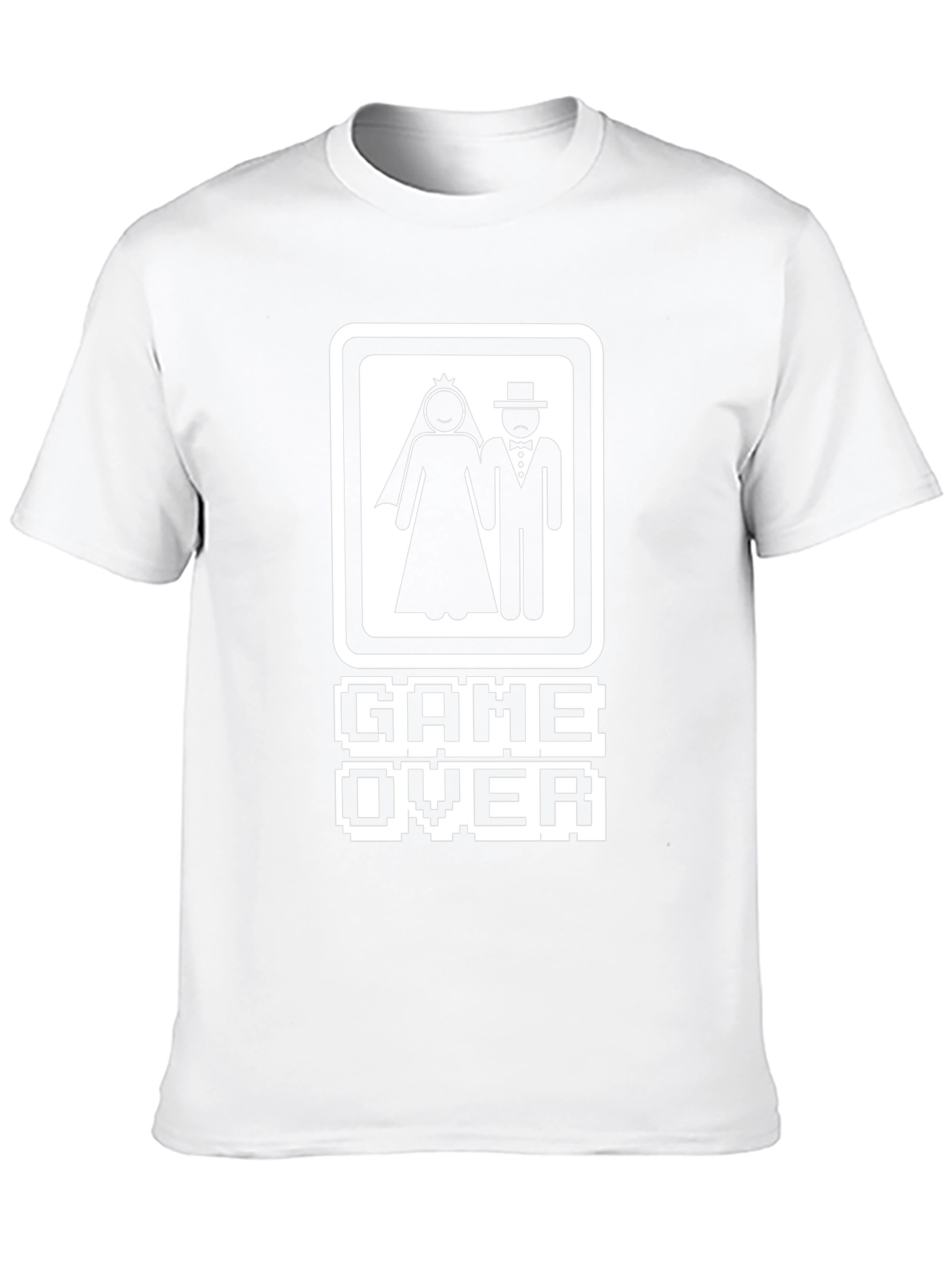 Game Over Wedding T-Shirt - Gamer Bride & Groom