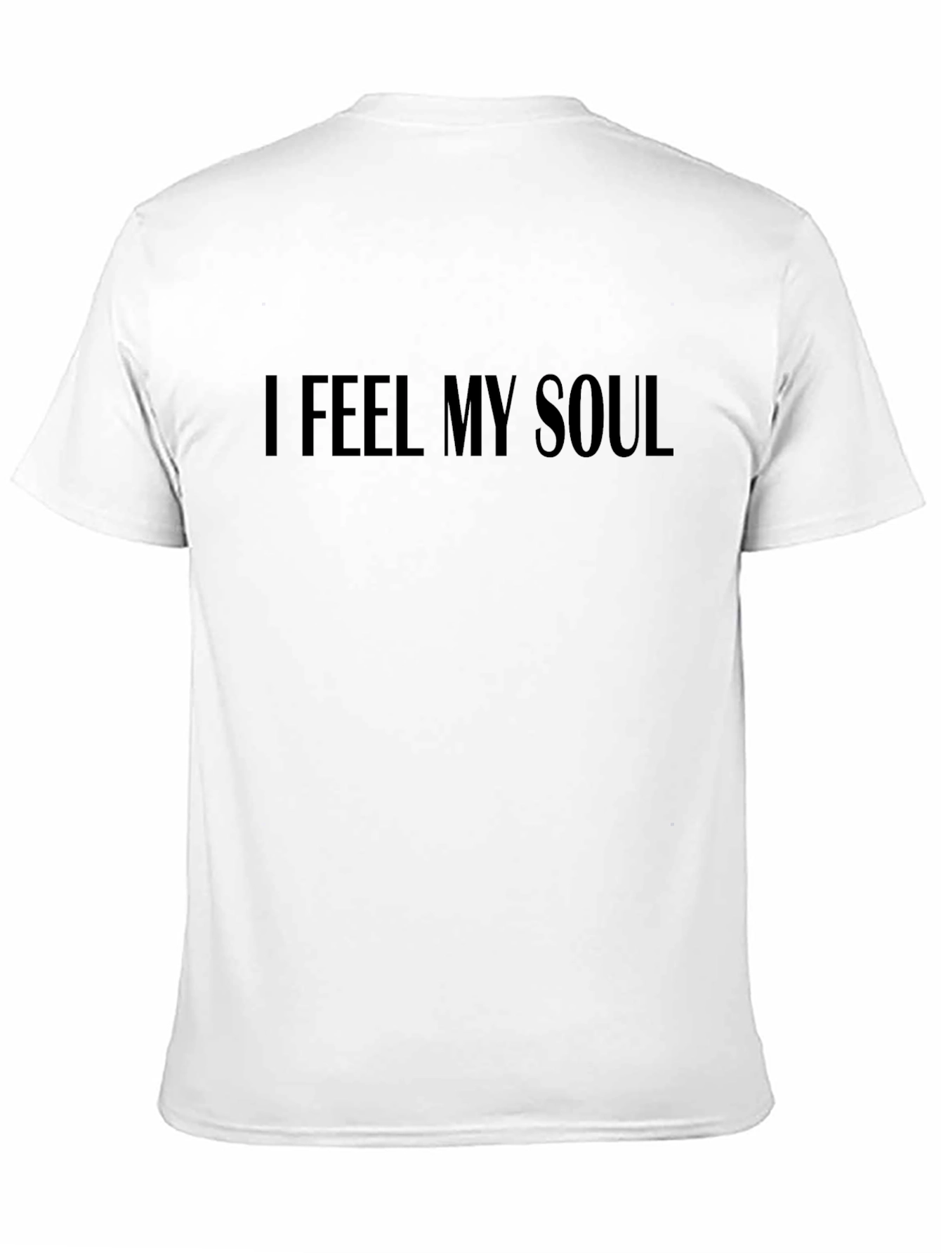 I Feel My Soul Black Graphic Tee Shirt
