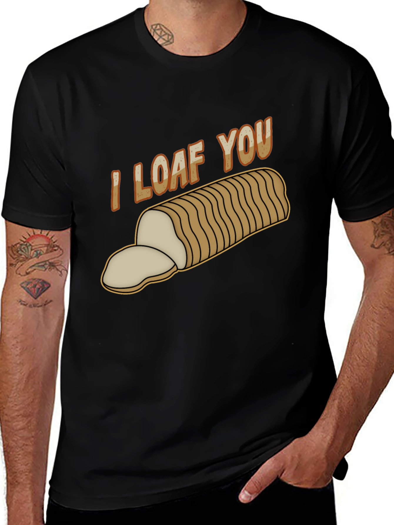 I Loaf You T-Shirt - Funny Bread Pun Tee