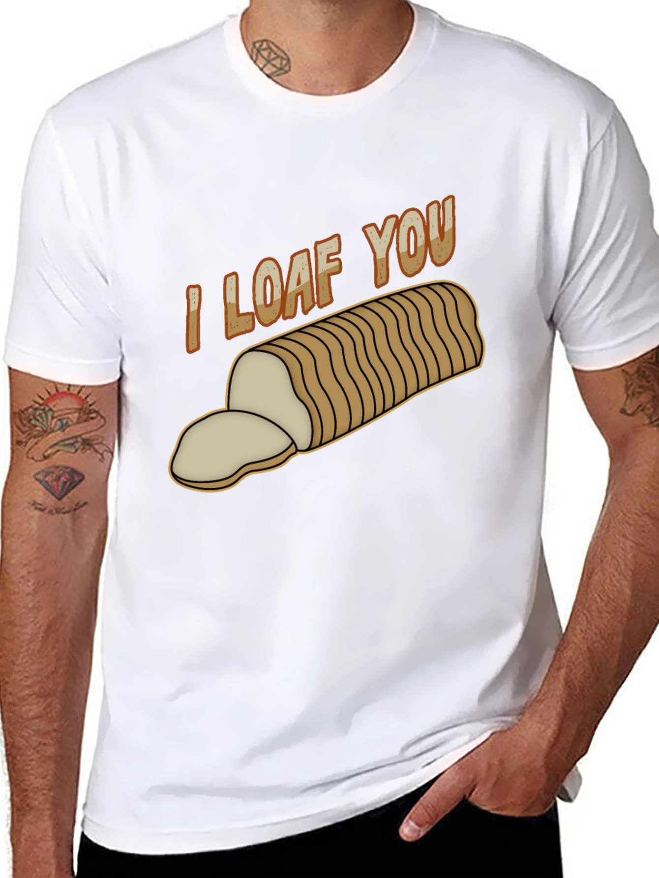 I Loaf You T-Shirt - Funny Bread Pun Tee