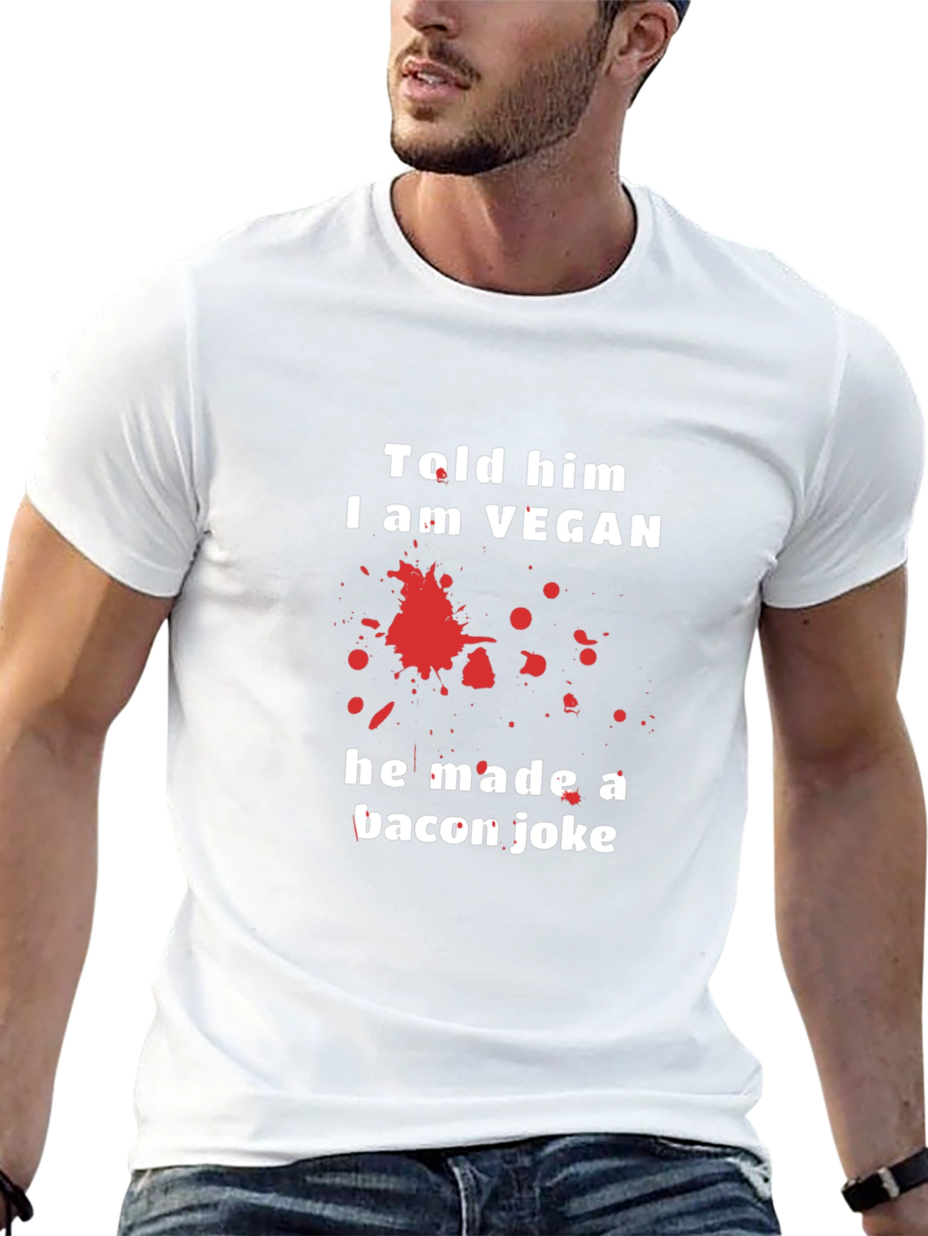 Vegan Humor Graphic T-Shirt