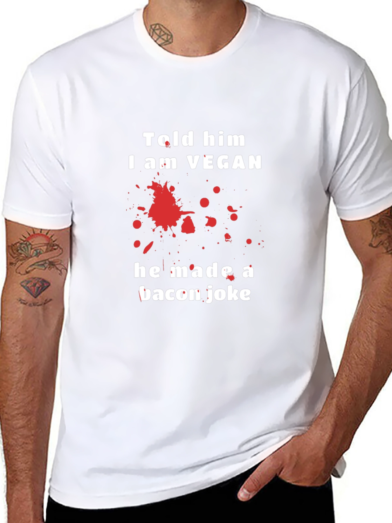 Vegan Humor Graphic T-Shirt