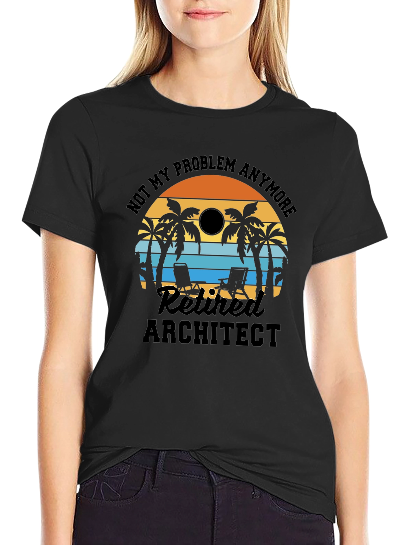Retired Architect T-Shirt: Beach Life Edition