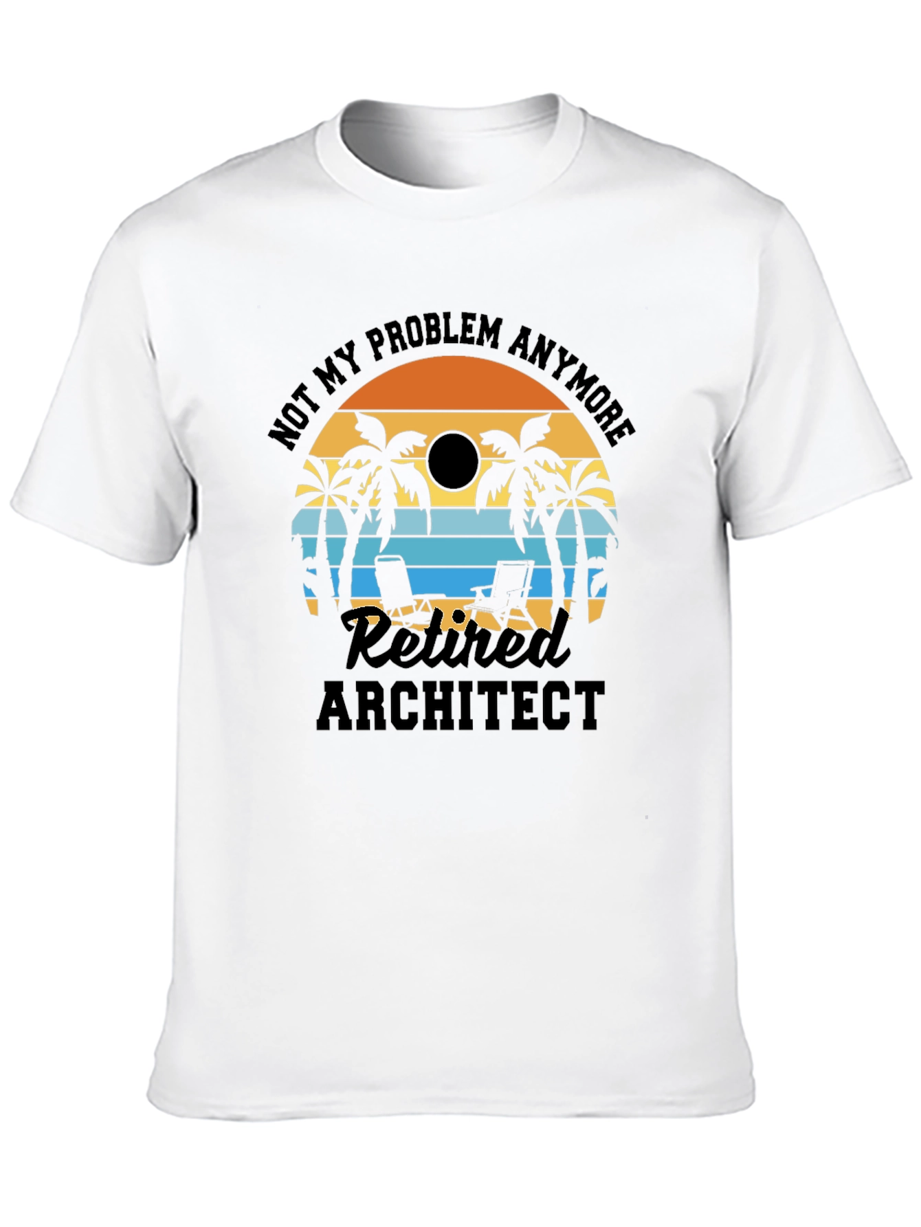 Retired Architect T-Shirt: Beach Life Edition