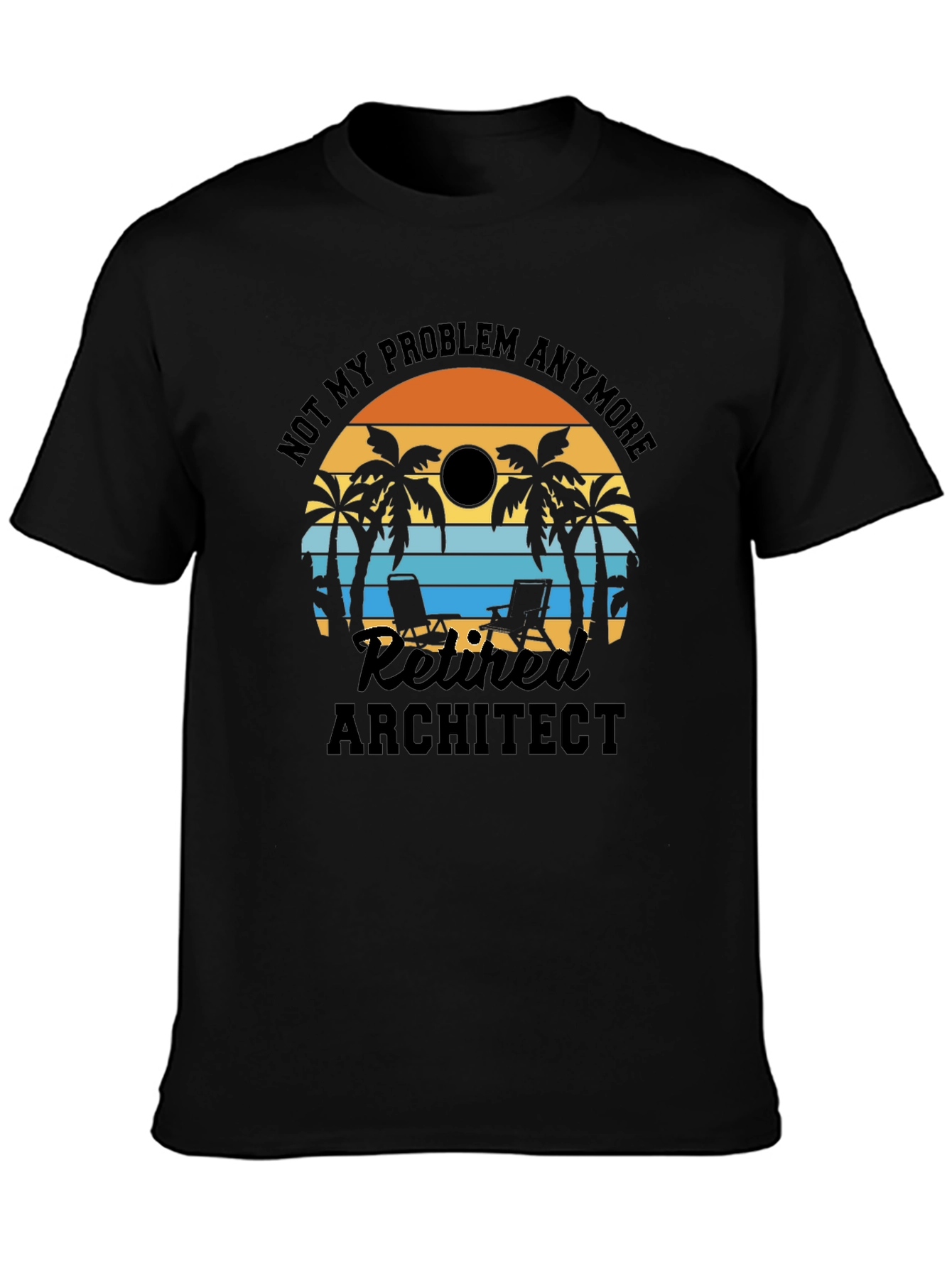 Retired Architect T-Shirt: Beach Life Edition