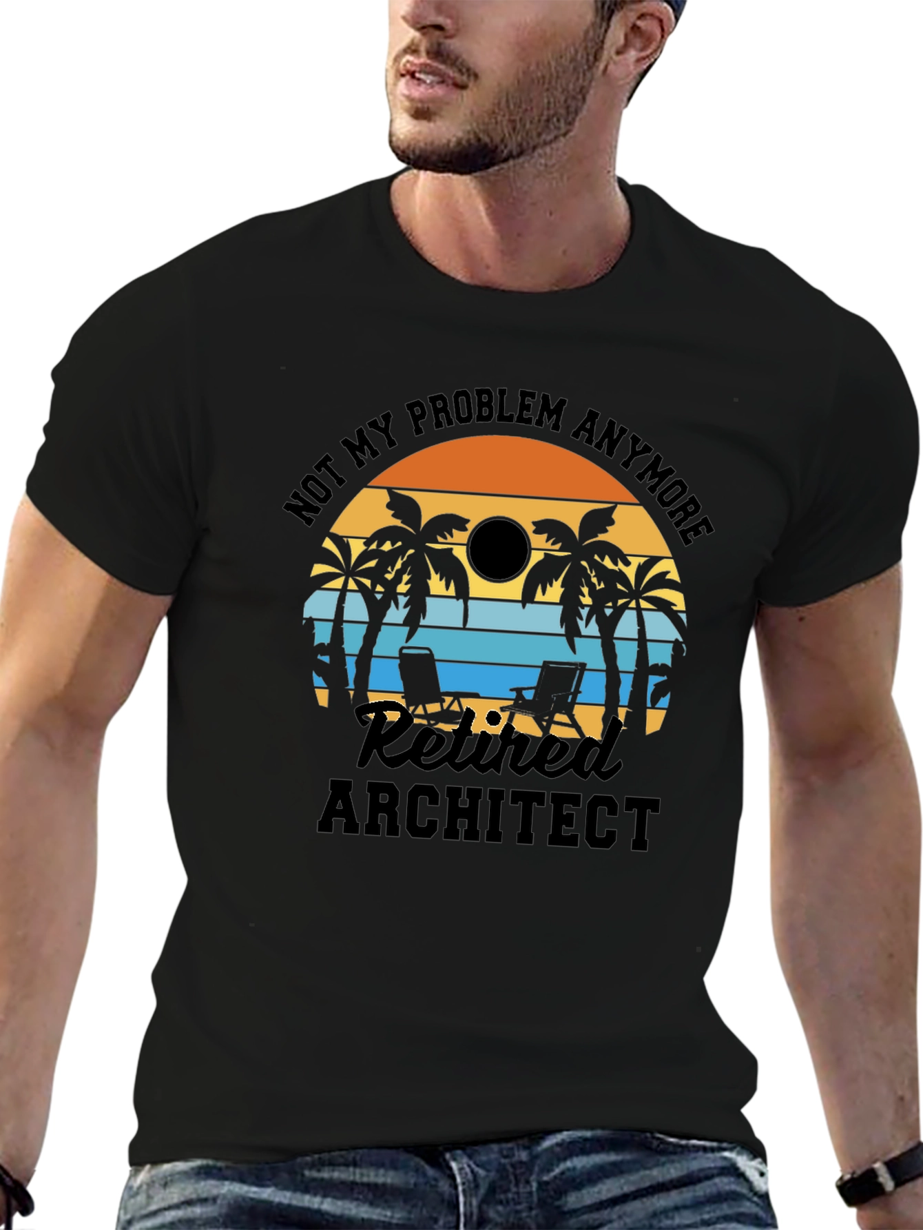 Retired Architect T-Shirt: Beach Life Edition