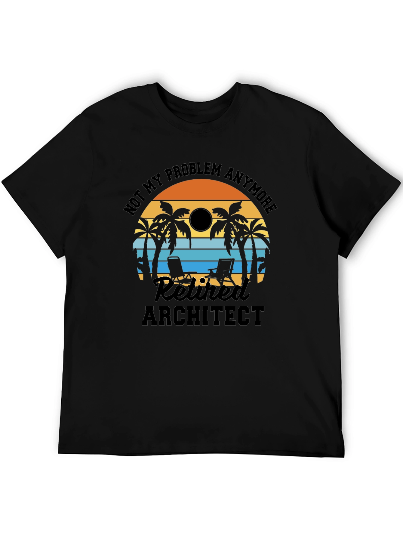 Retired Architect T-Shirt: Beach Life Edition