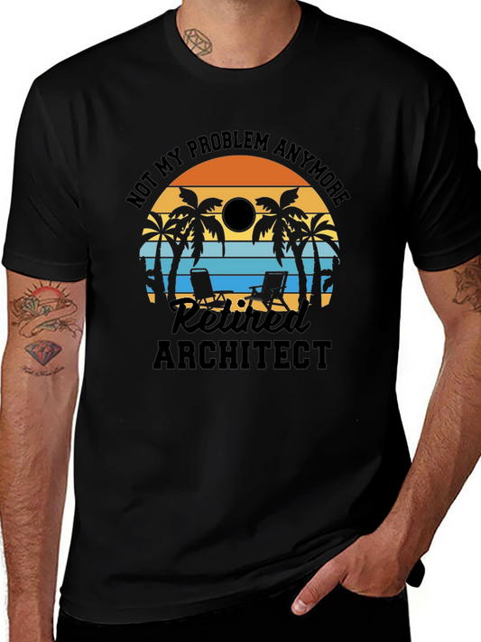 Retired Architect T-Shirt: Beach Life Edition