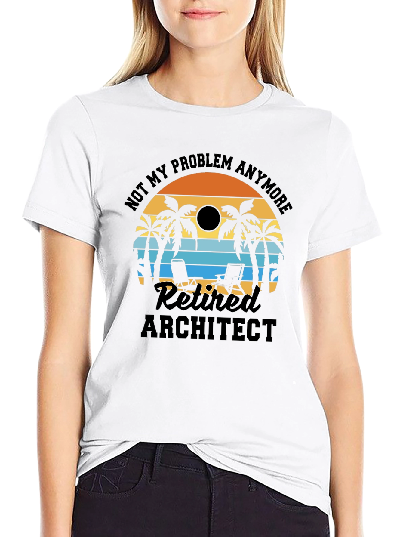 Retired Architect T-Shirt: Beach Life Edition