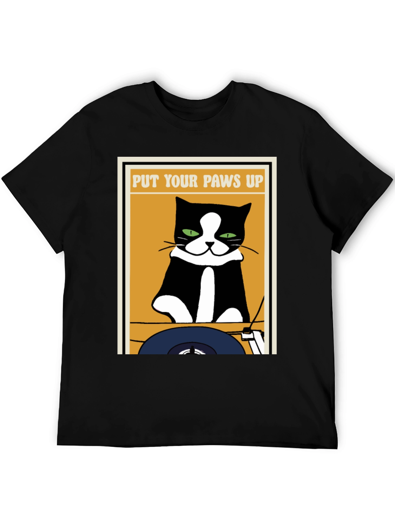 DJ Cat T-Shirt: Put Your Paws Up!