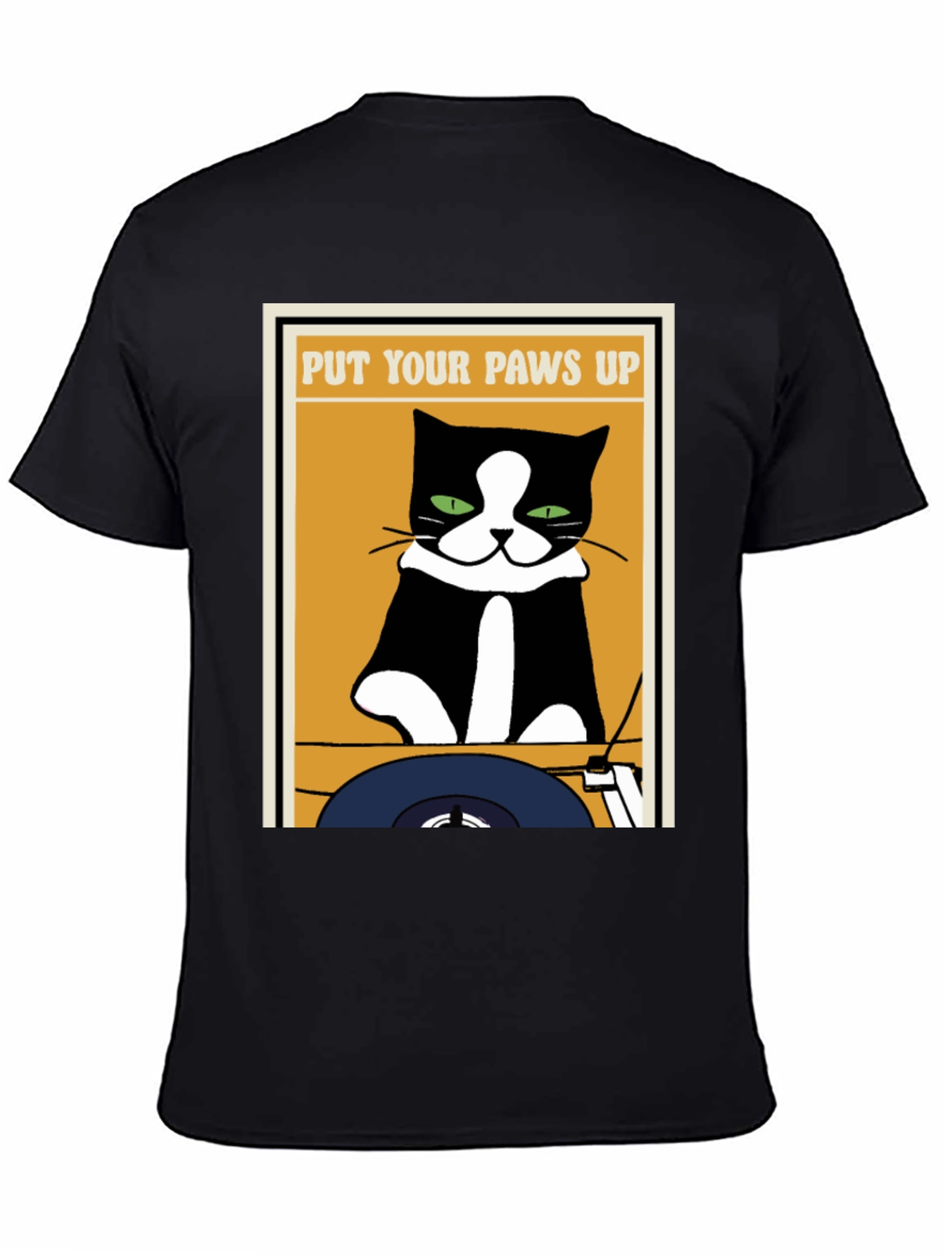 DJ Cat T-Shirt: Put Your Paws Up!